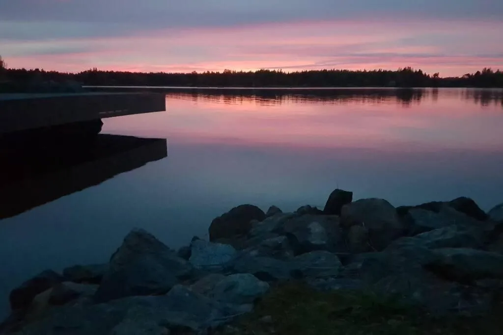 Sunset in 3 Bedroom Cottage with Sauna by the Sea