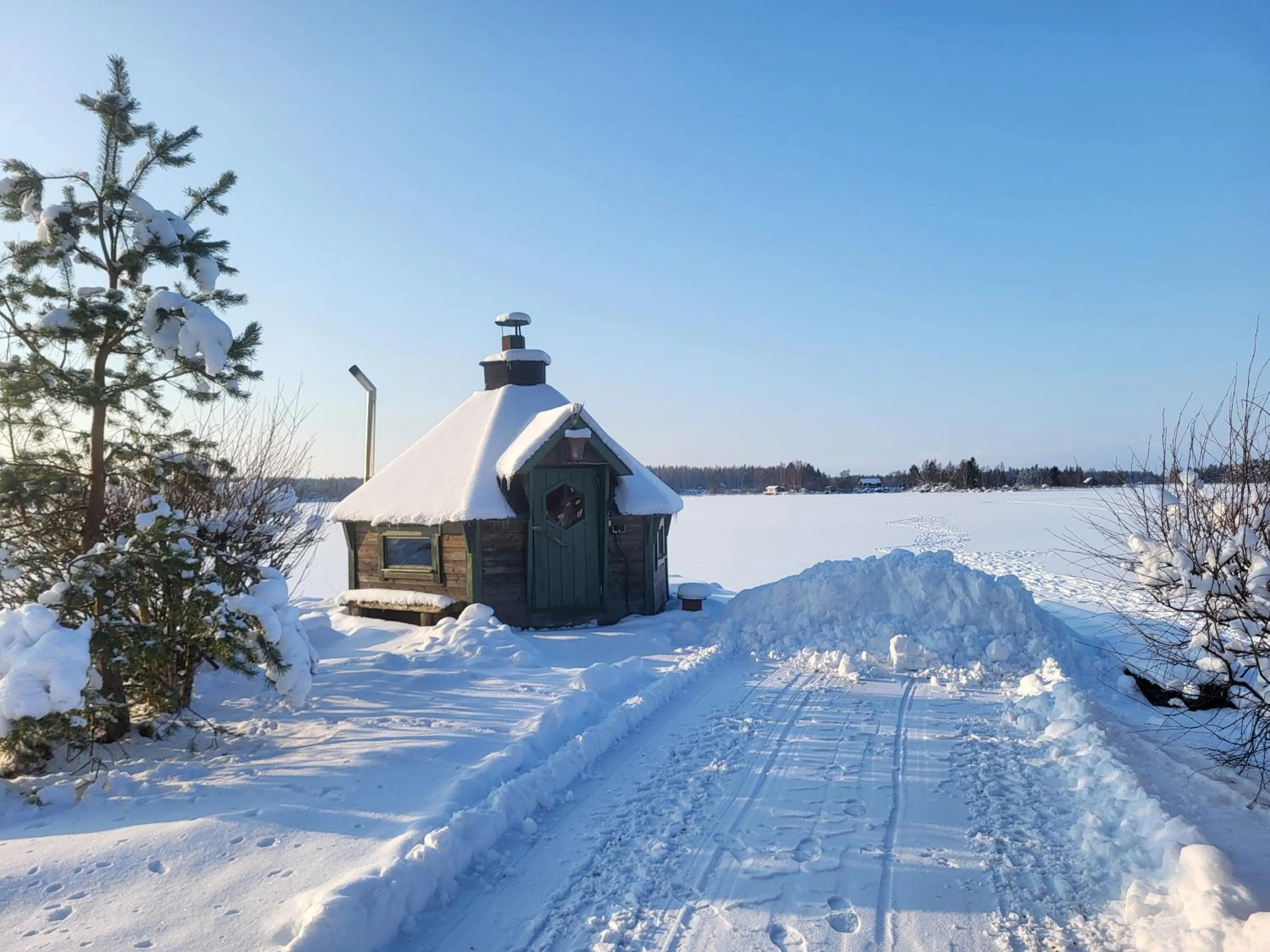 Sauna in 3 Bedroom Cottage with Sauna by the Sea