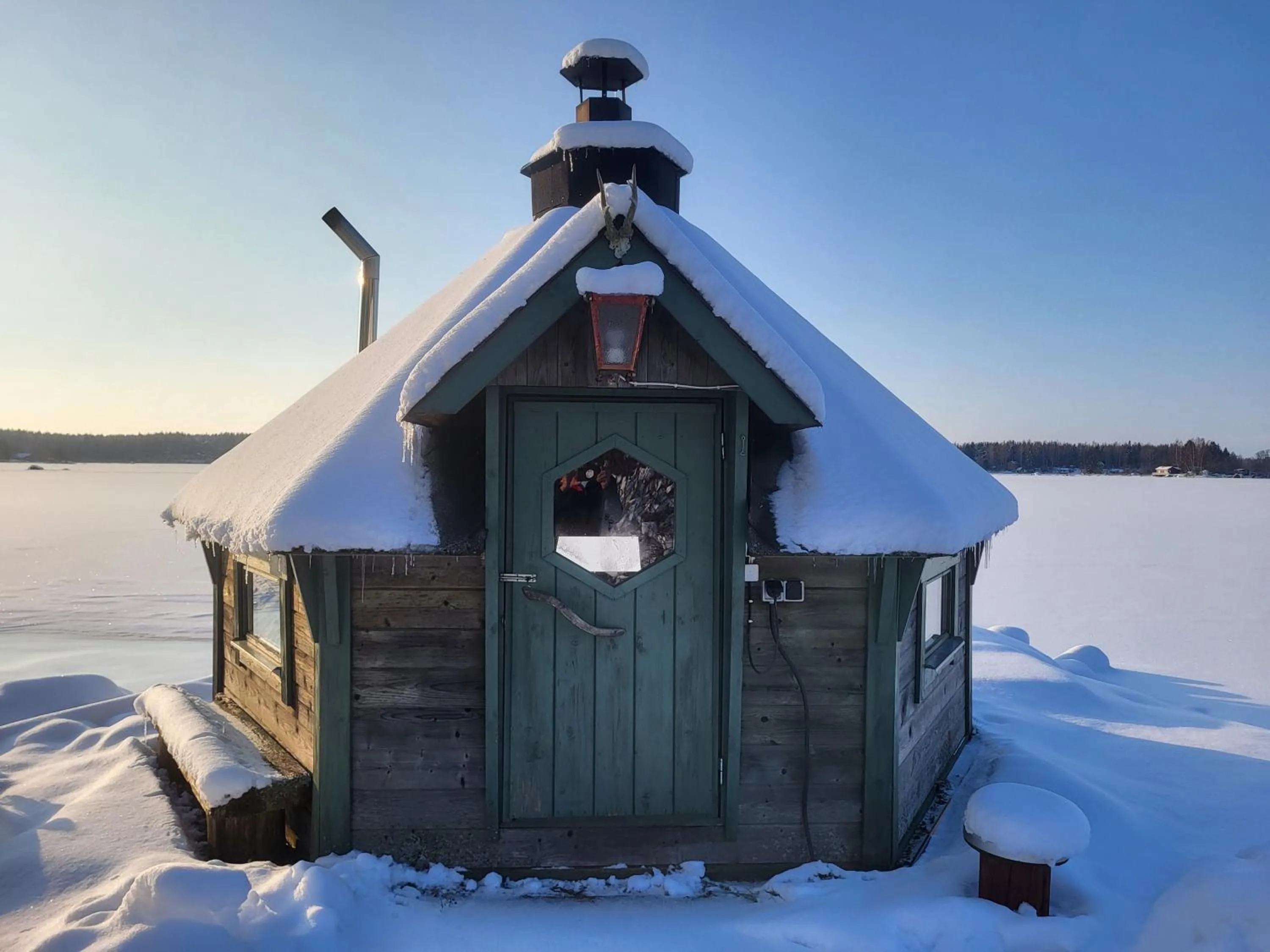 Sauna in 3 Bedroom Cottage with Sauna by the Sea