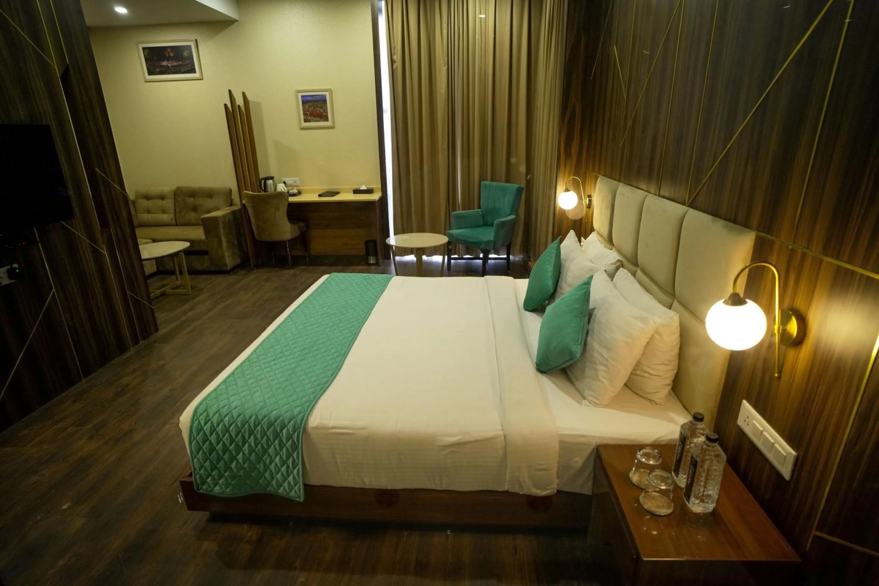 Bed in Hotel Krinoscco