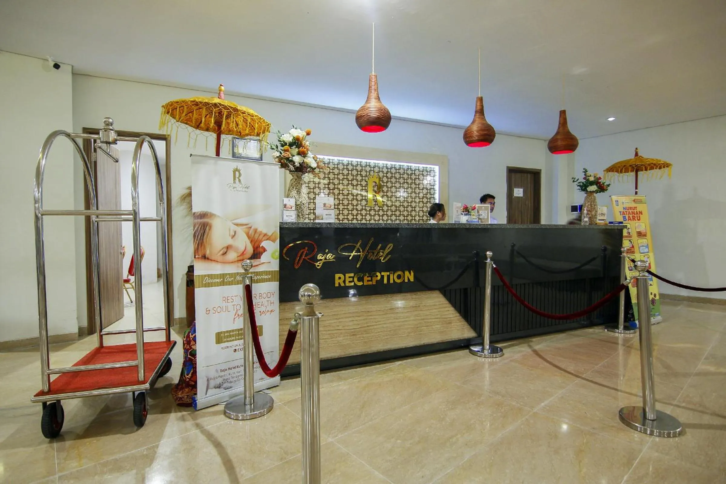 Lobby or reception in Raja Hotel Kuta Mandalika Resort & Convention