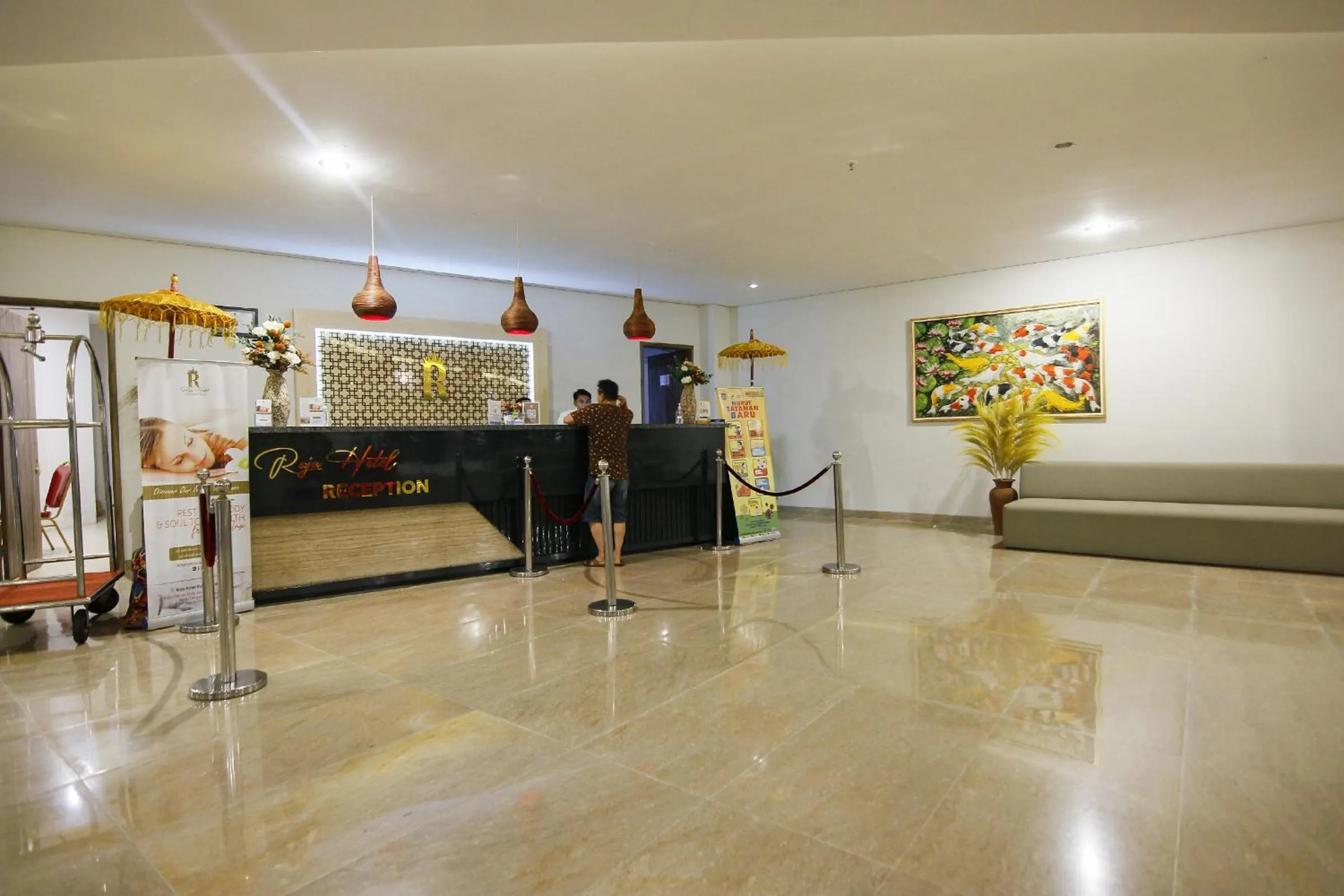 Lobby or reception in Raja Hotel Kuta Mandalika Resort & Convention