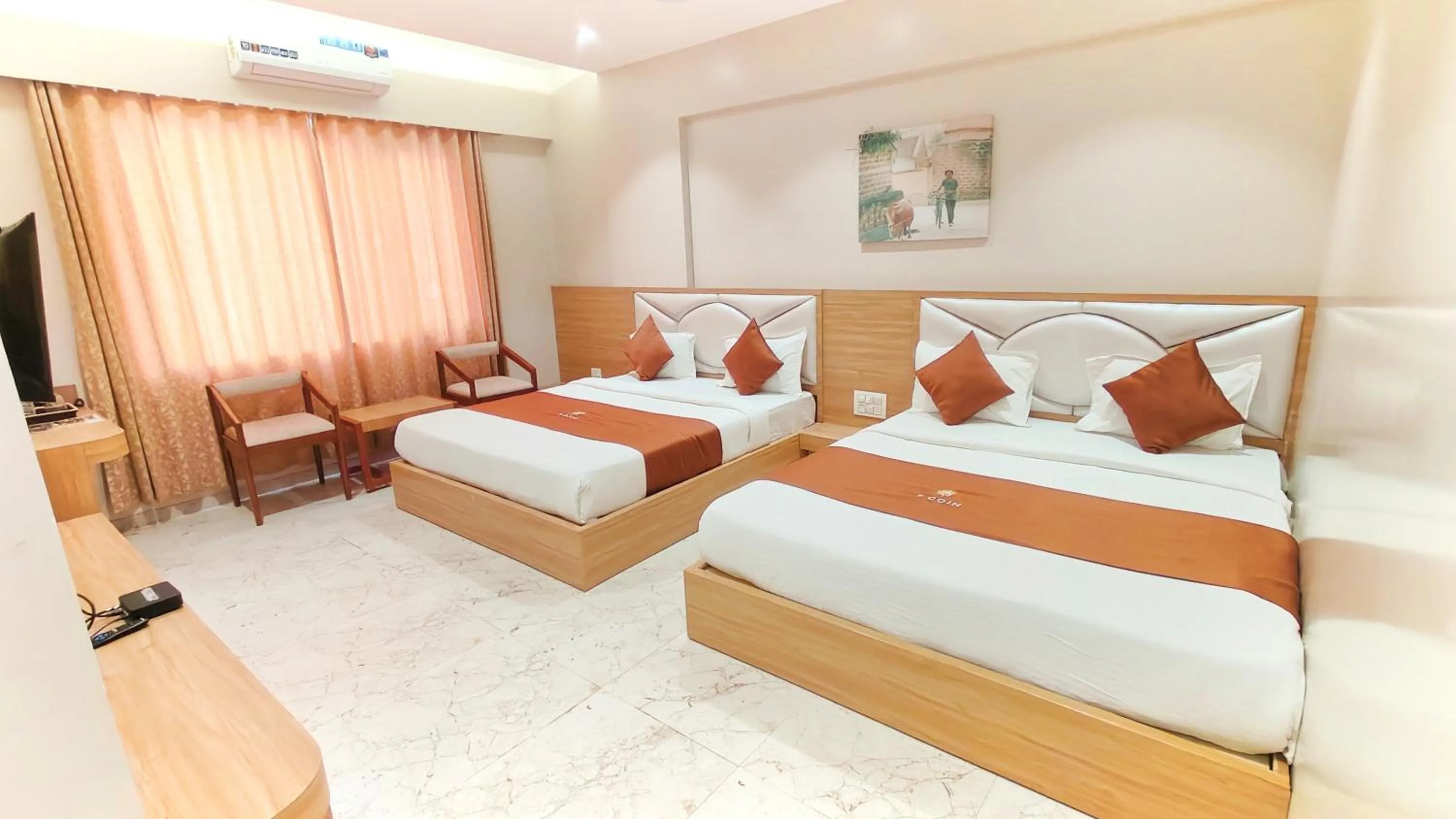 Living room, Bed in Hotel 9 Coin