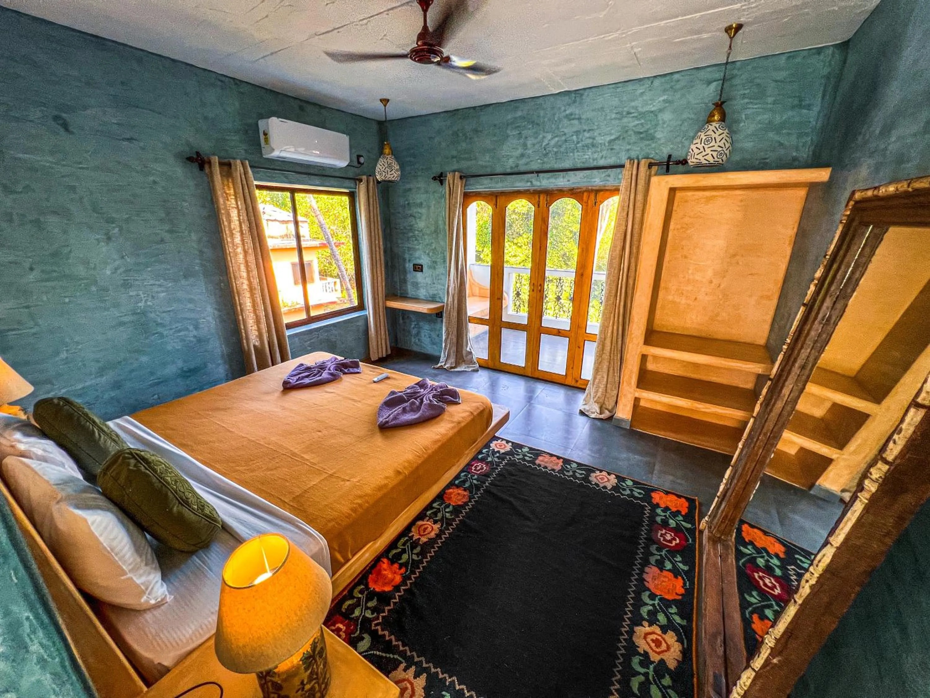 Photo of the whole room, Bed in Nalanda Retreat Goa By Mandrem Beach