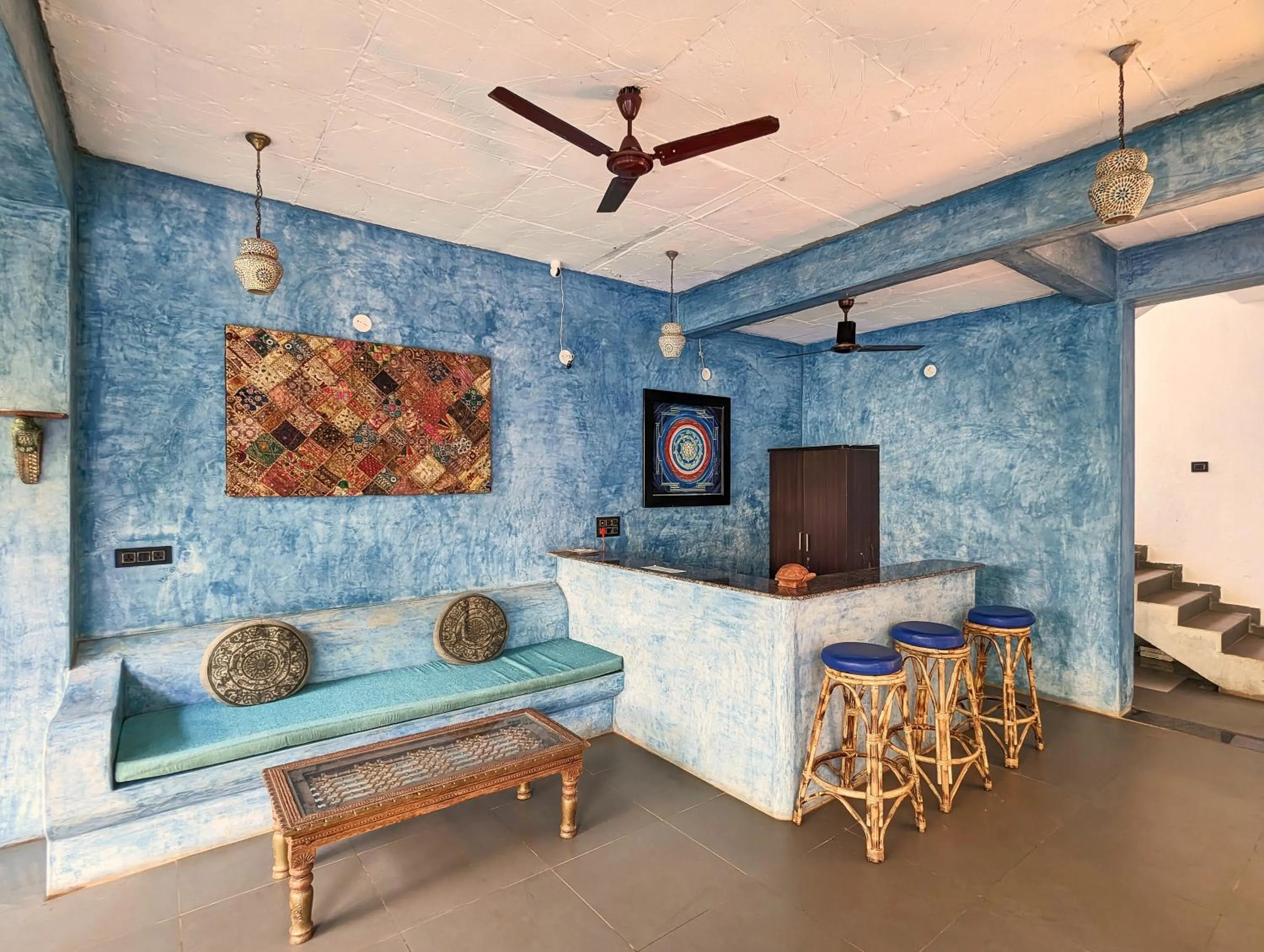 Lobby or reception in Nalanda Retreat Goa By Mandrem Beach