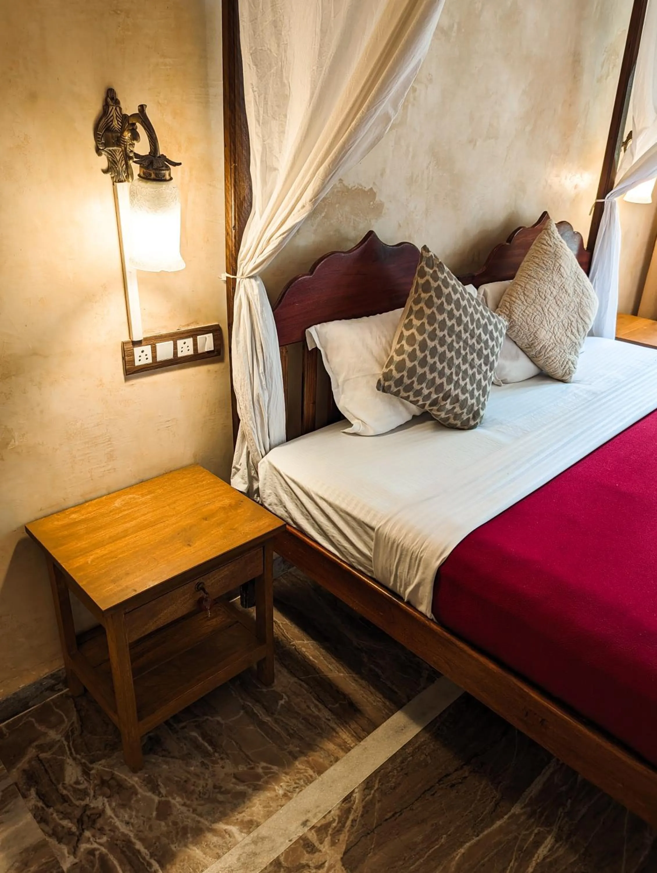 Bed in Nalanda Retreat Goa By Mandrem Beach