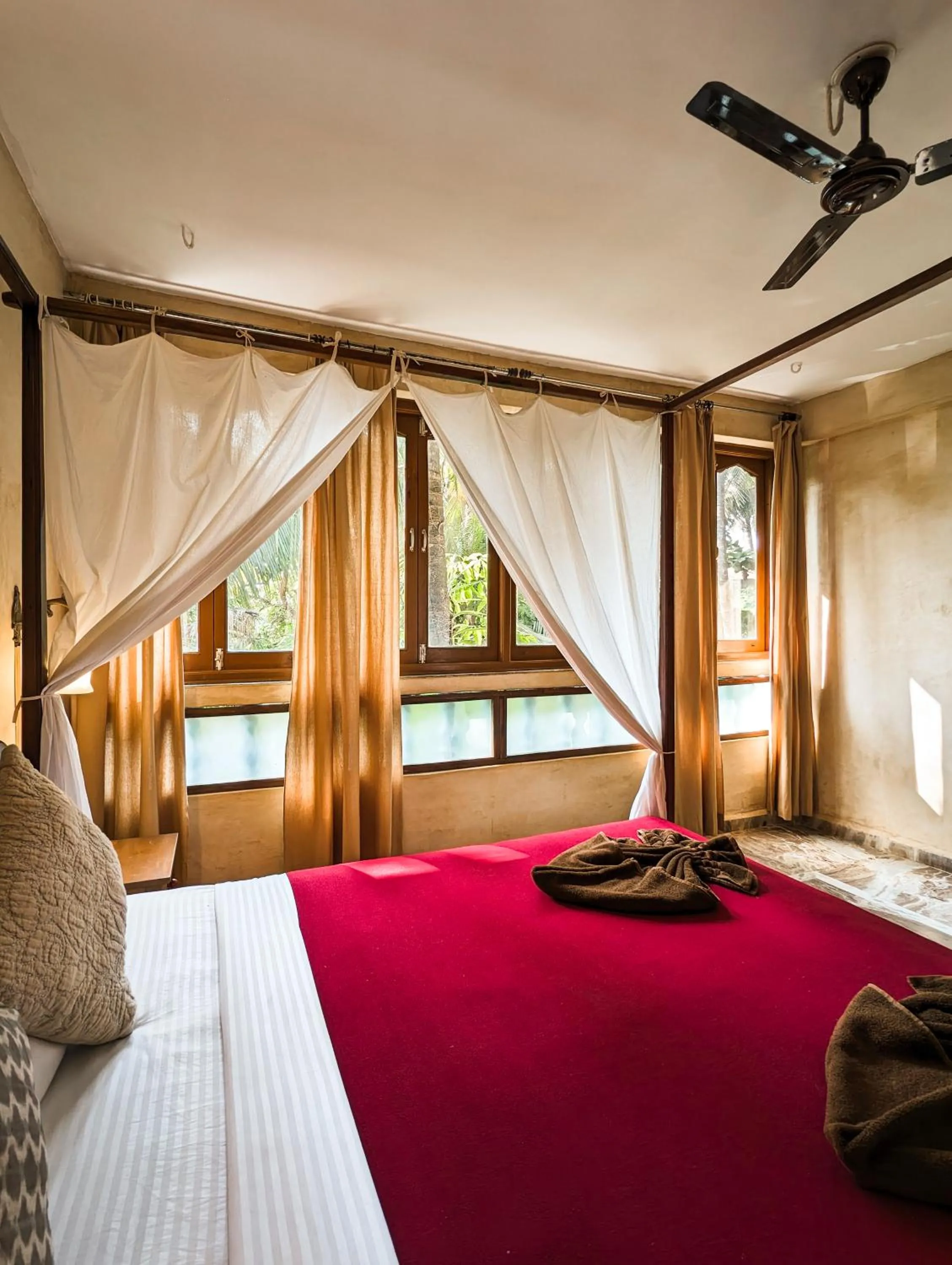 Bed in Nalanda Retreat Goa By Mandrem Beach
