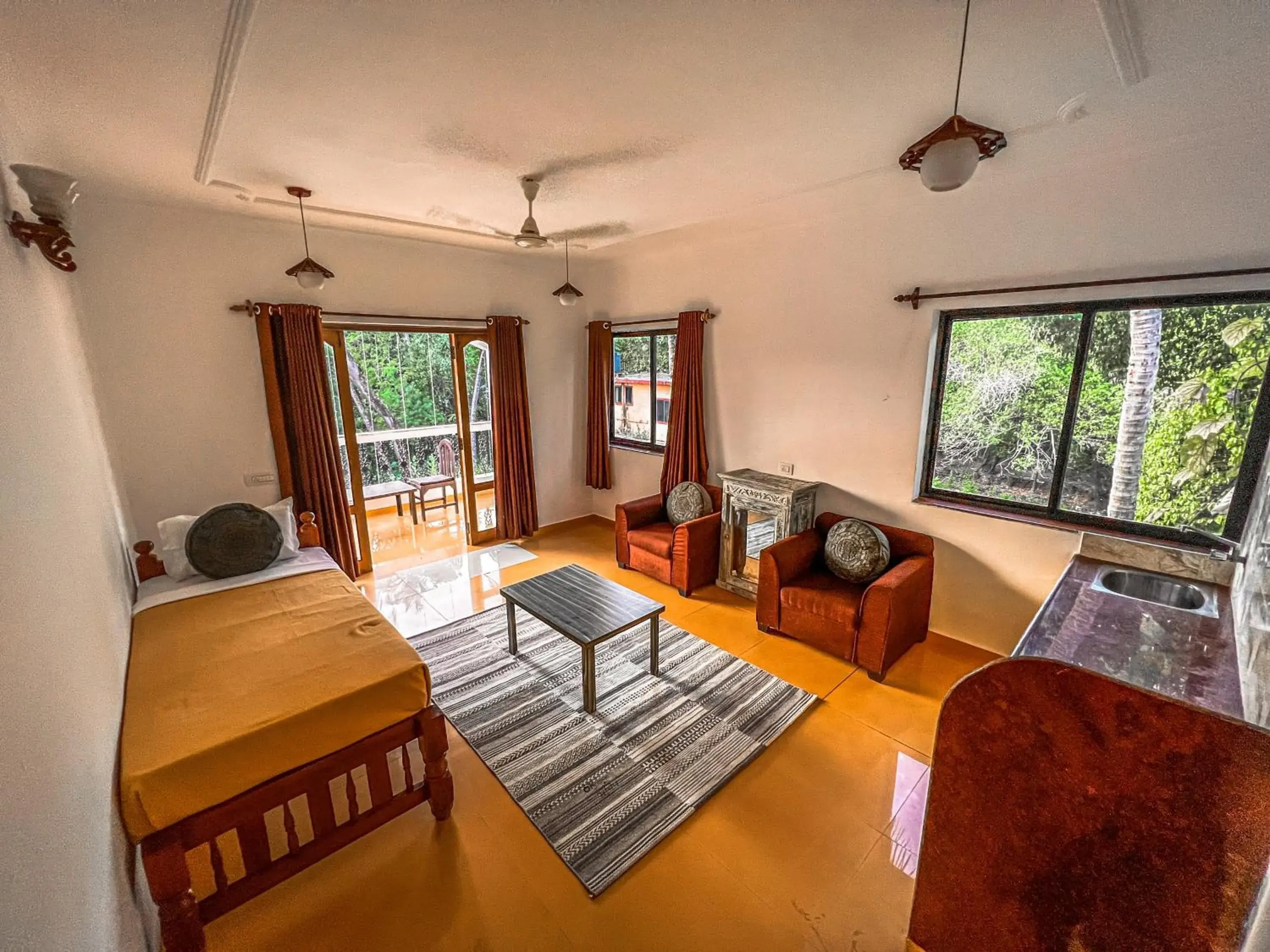 Apartment with View and Balcony - single occupancy in Nalanda Retreat Goa By Mandrem Beach Apartment with View and Balcony - single occupancy in Nalanda Retreat Goa By Mandrem Beach