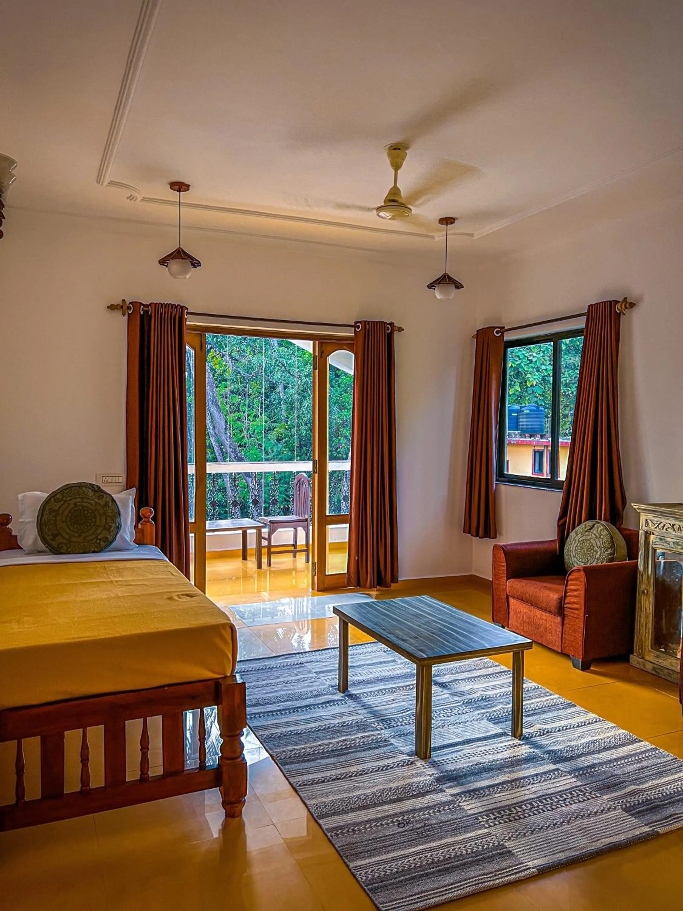 Bed in Nalanda Retreat Goa By Mandrem Beach