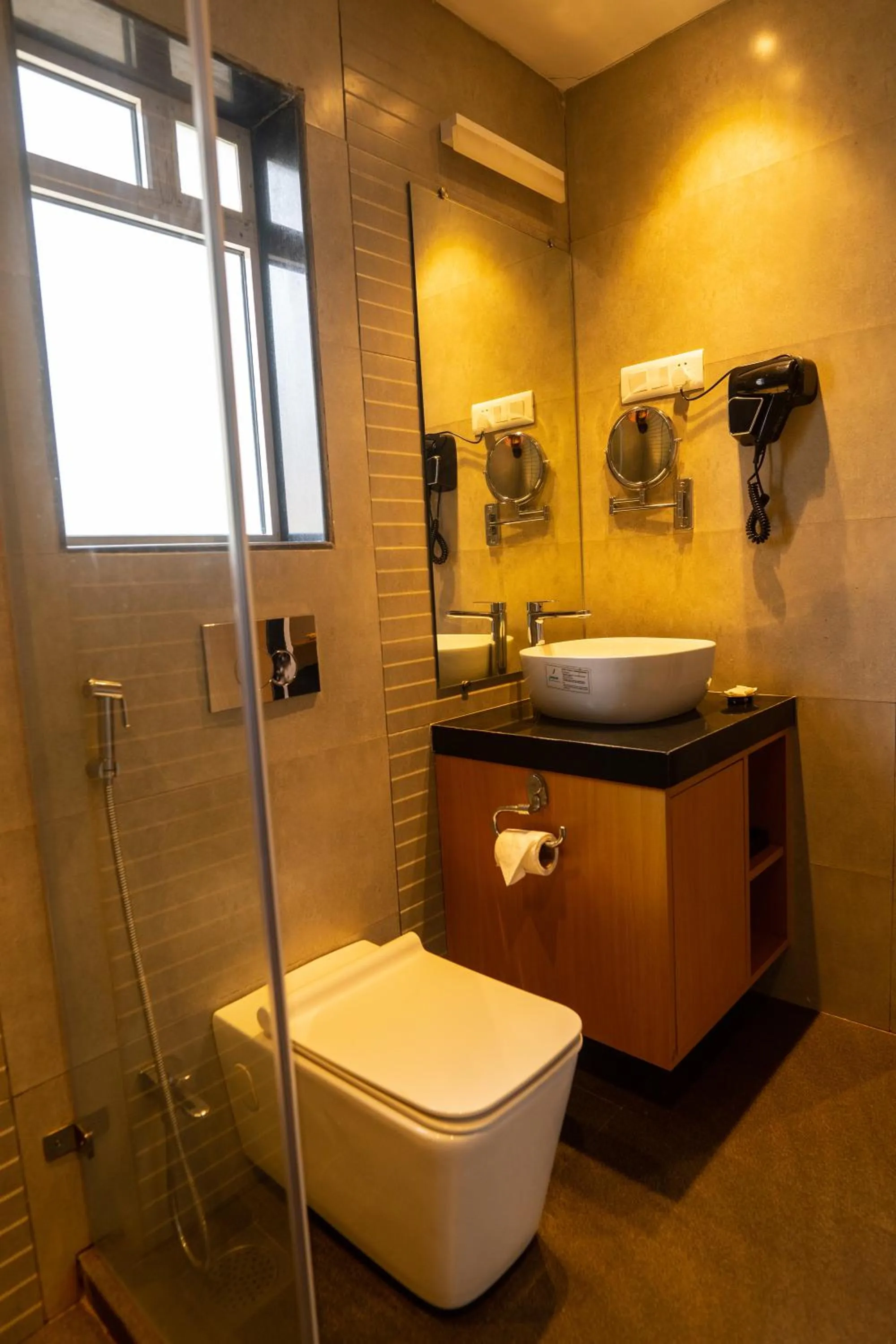 Toilet in U Rivergate Resort & Spa, Karjat