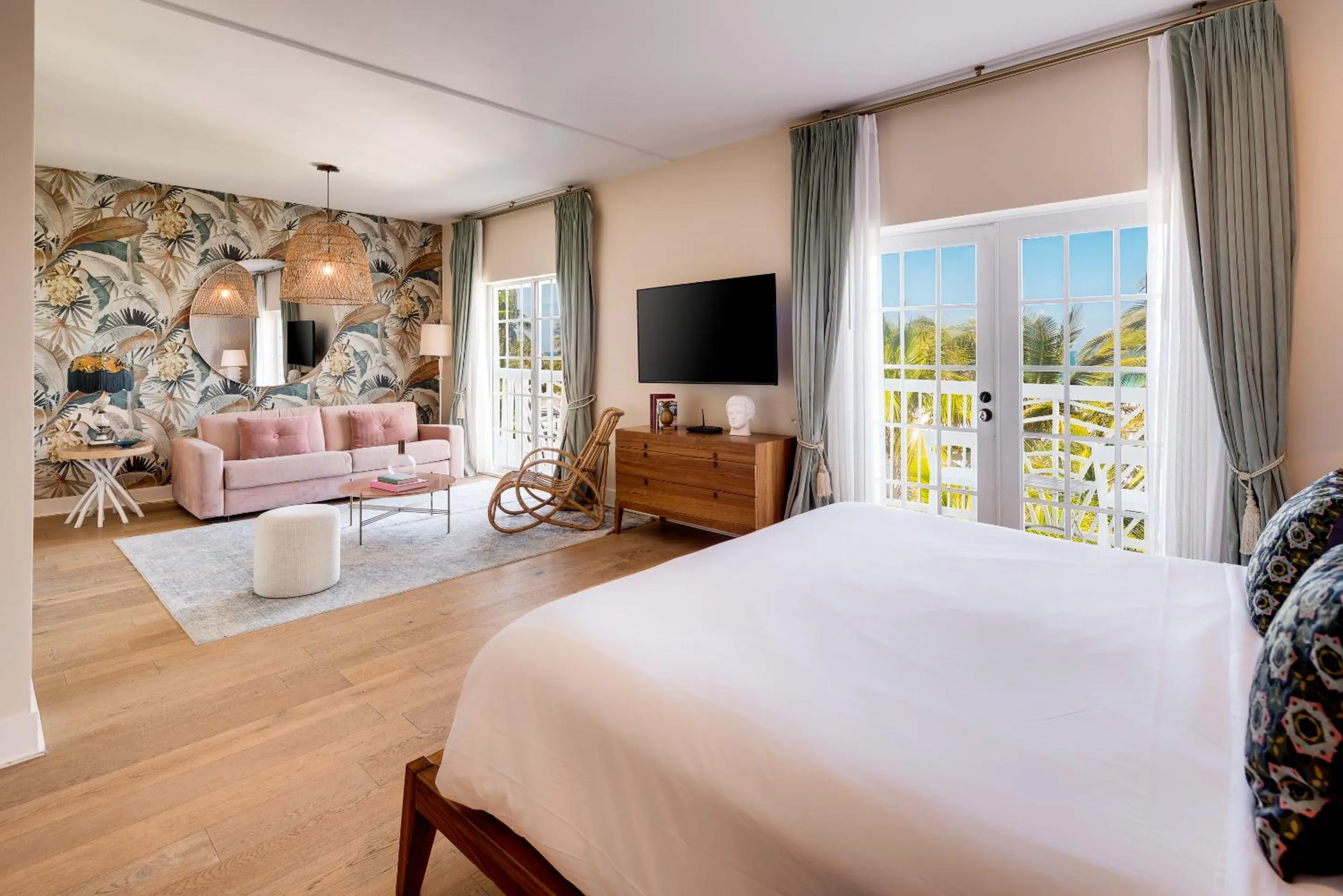 Bed in The Savoy Hotel & Beach Club