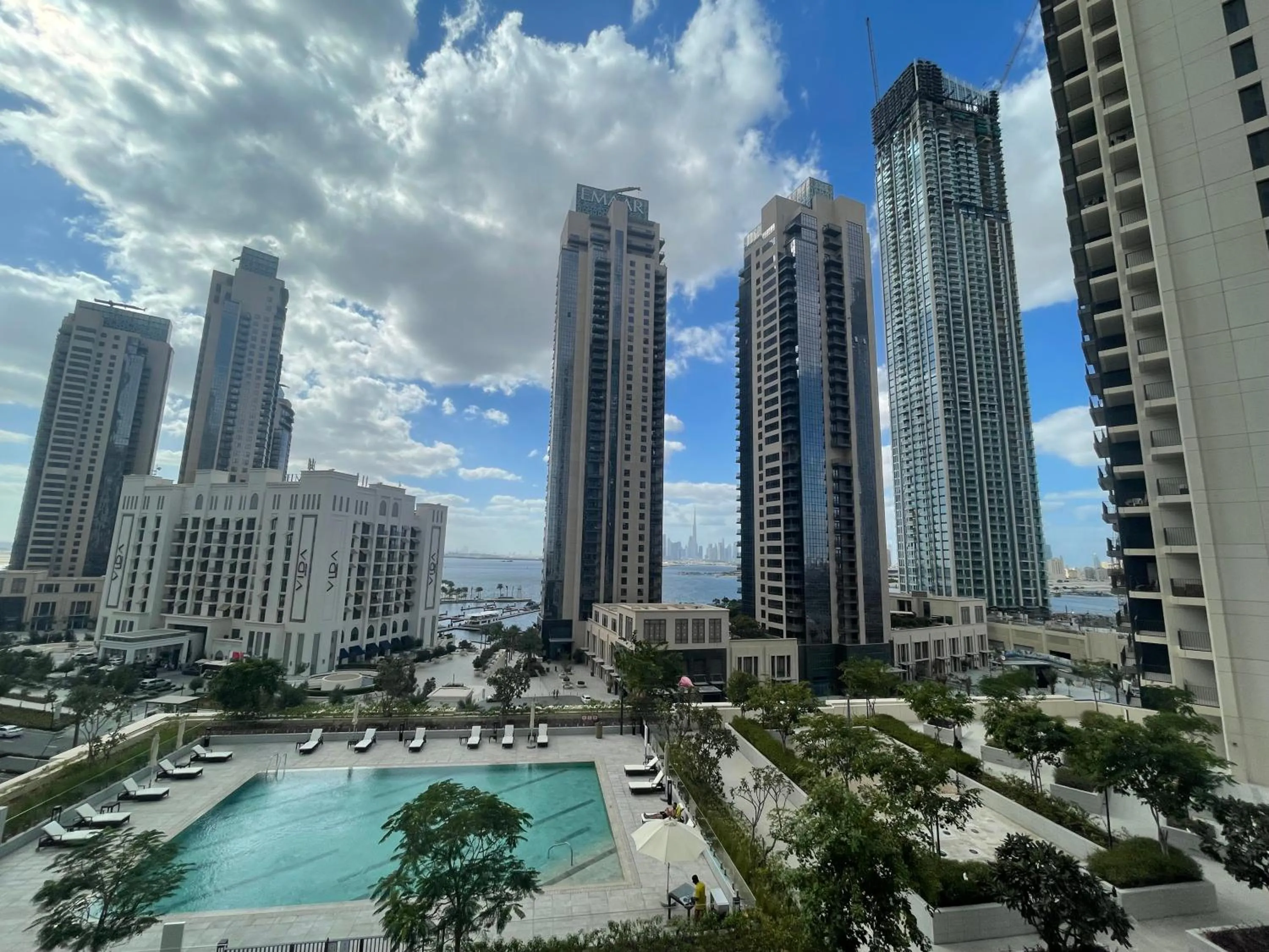 Property building in 3BR Haven with Burj Views by MagnoliasVHR