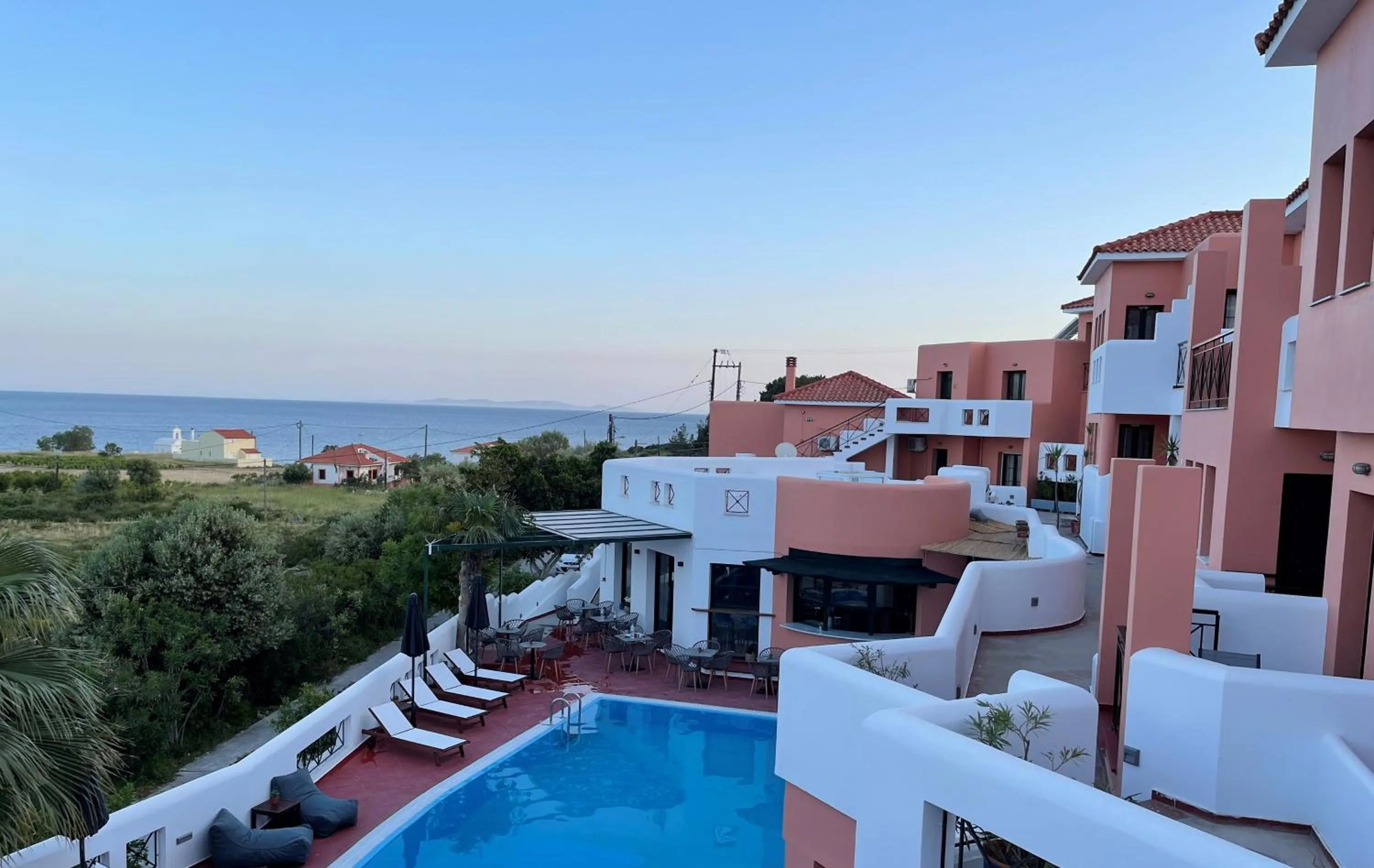 Swimming pool in Nisea Hotel Samos