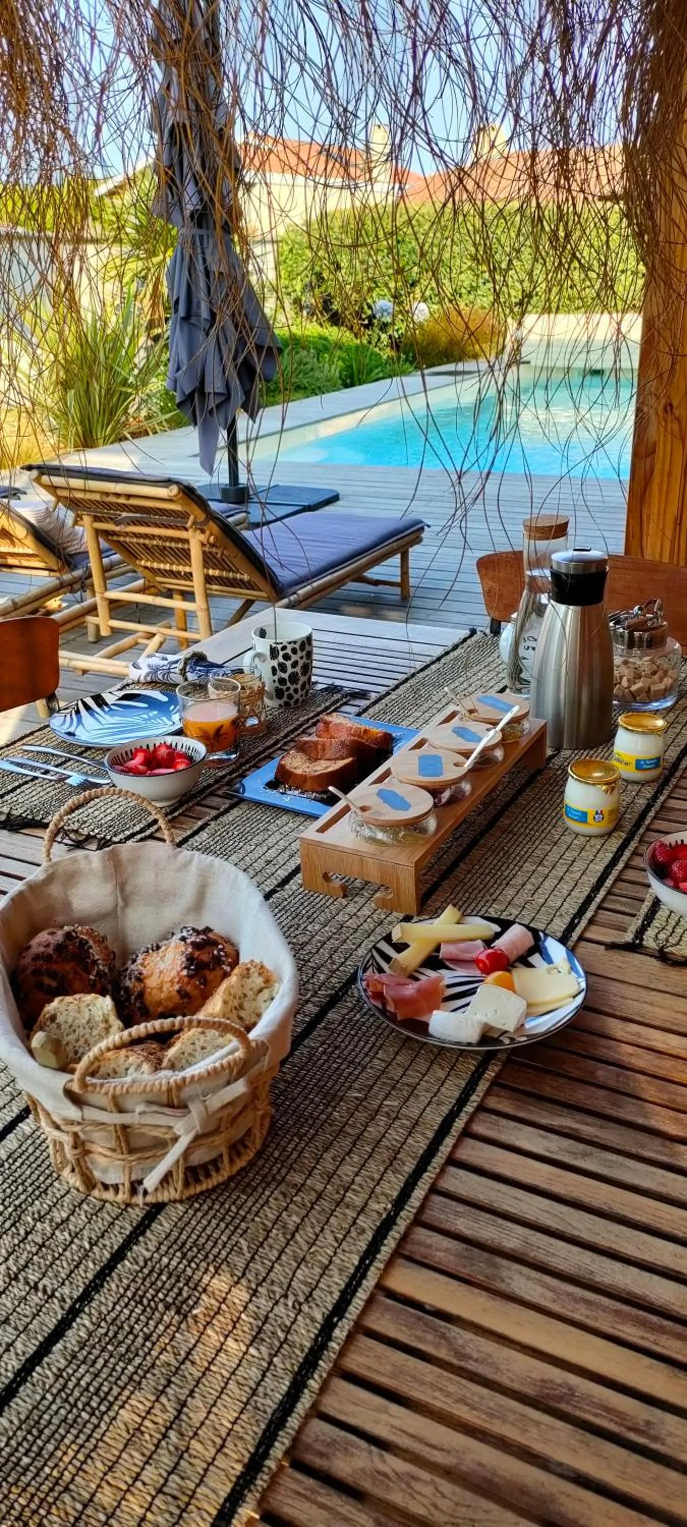 Food and drinks in La Cabane Bohème, Maison d'hôtes Bassin d'Arcachon