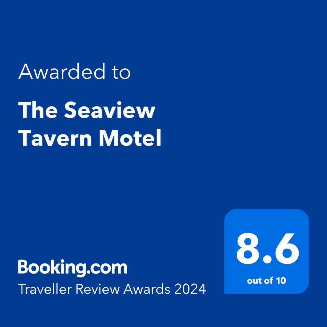 Certificate/Award in The Seaview Tavern Motel
