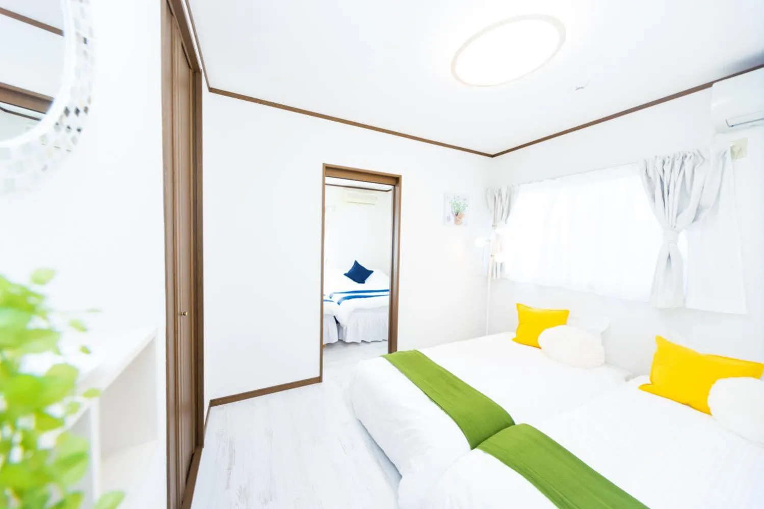 Bed in Awaji Garden House in Shinmura