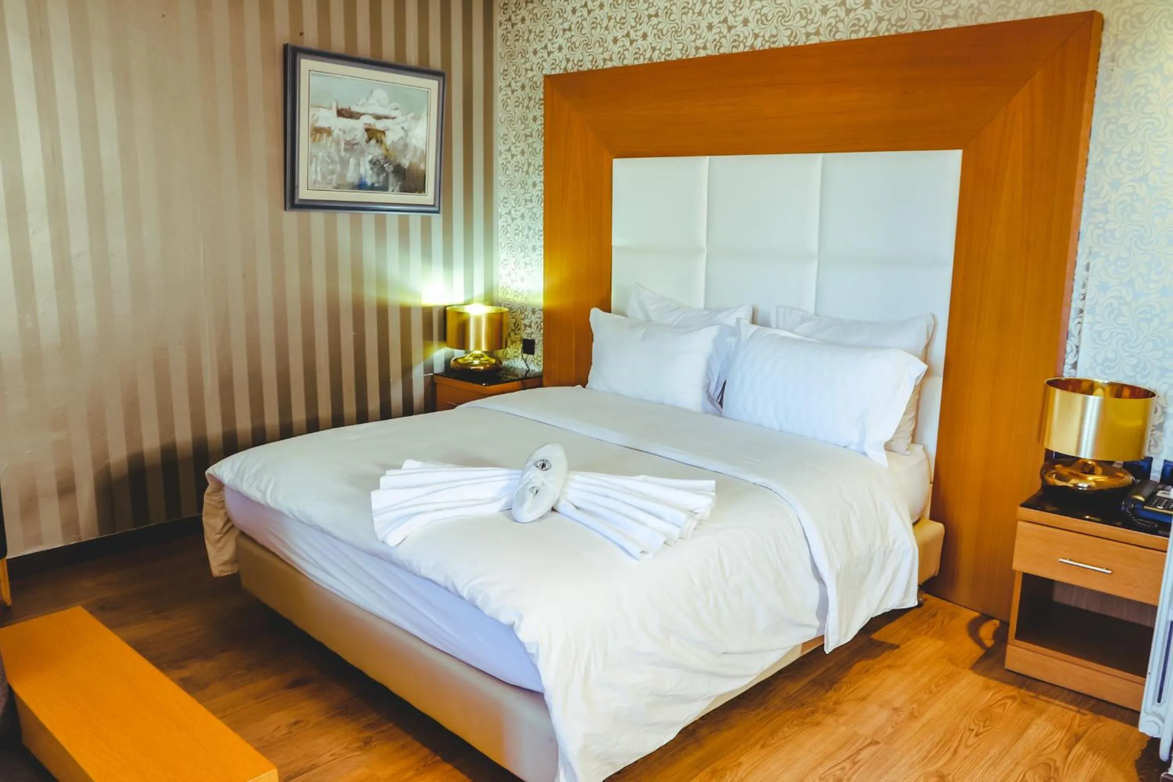 Bed in Hotel Perce Neige