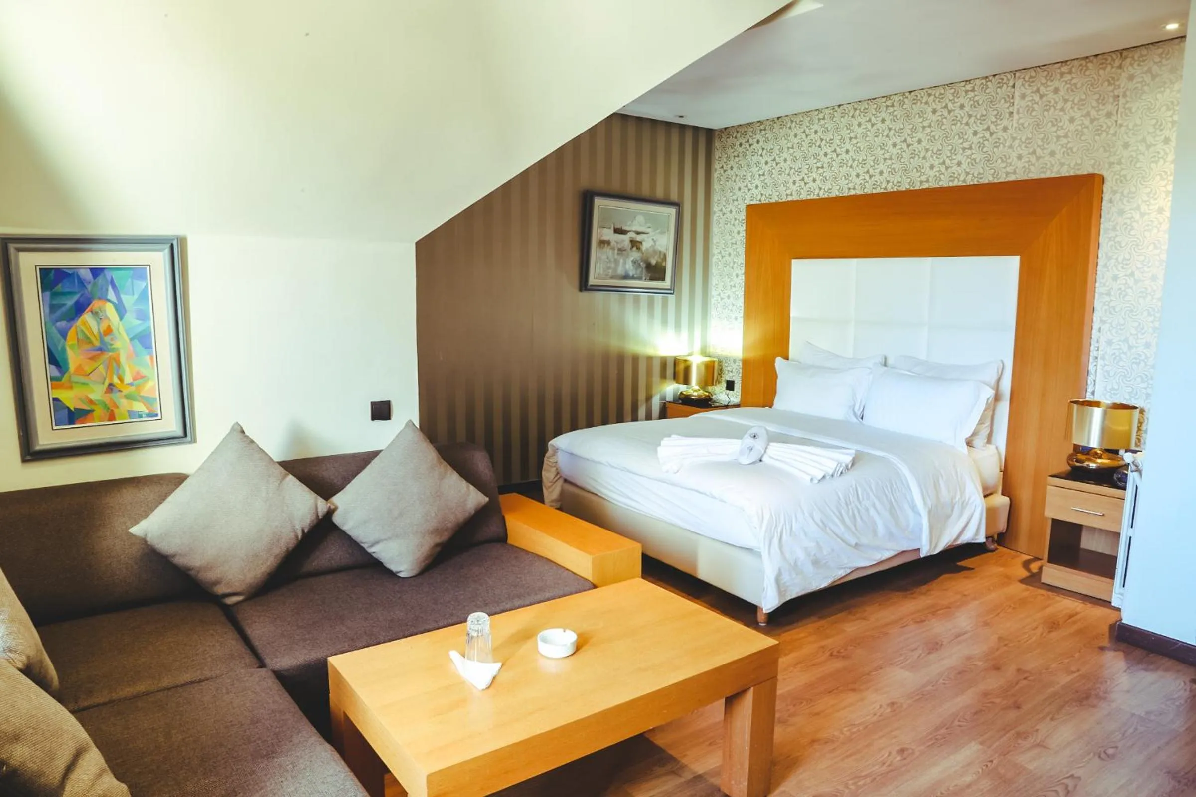 Bed in Hotel Perce Neige