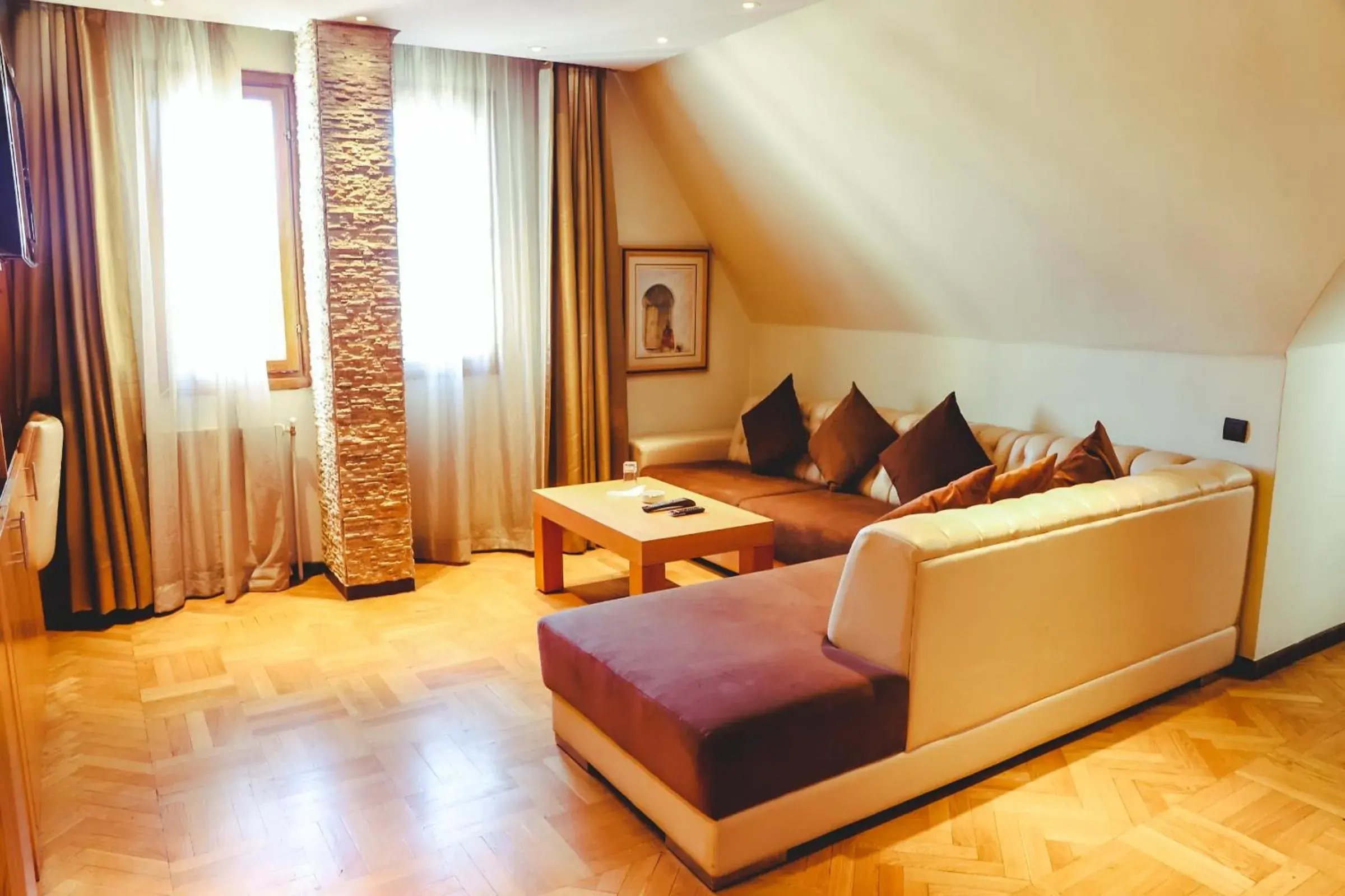 Decorative detail, Bed in Hotel Perce Neige Decorative detail, Bed in Hotel Perce Neige