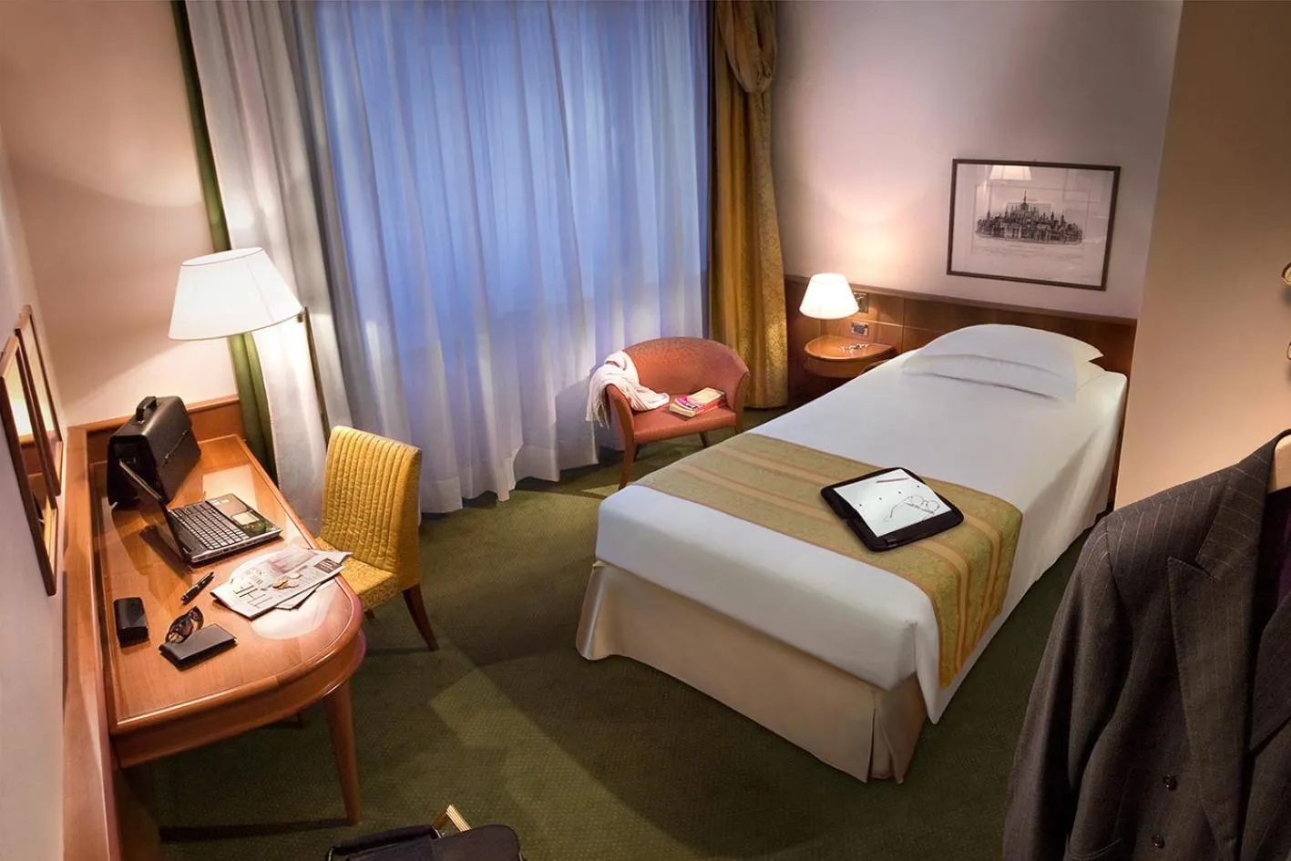Bed in Hotel Cavour