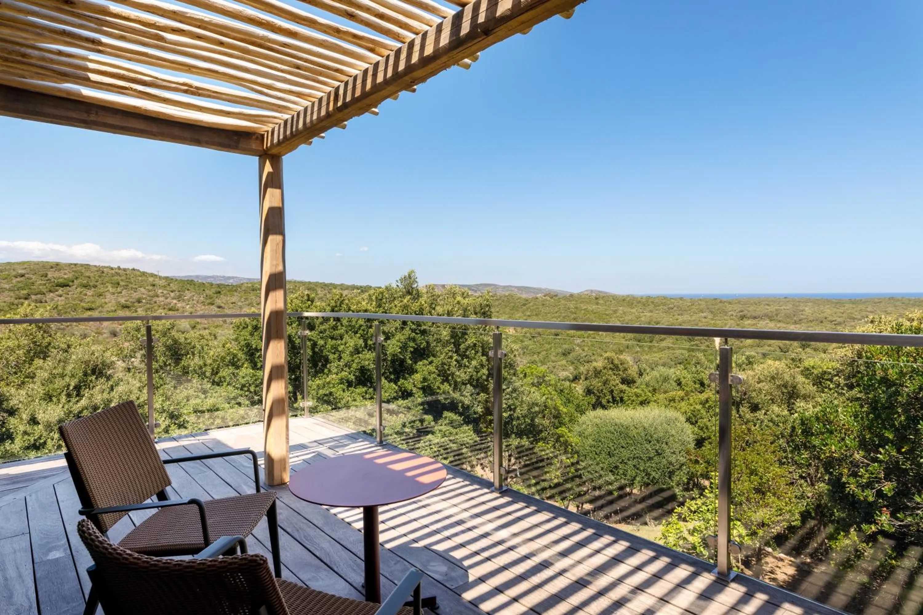 Patio in Hôtel Version Maquis Santa Manza