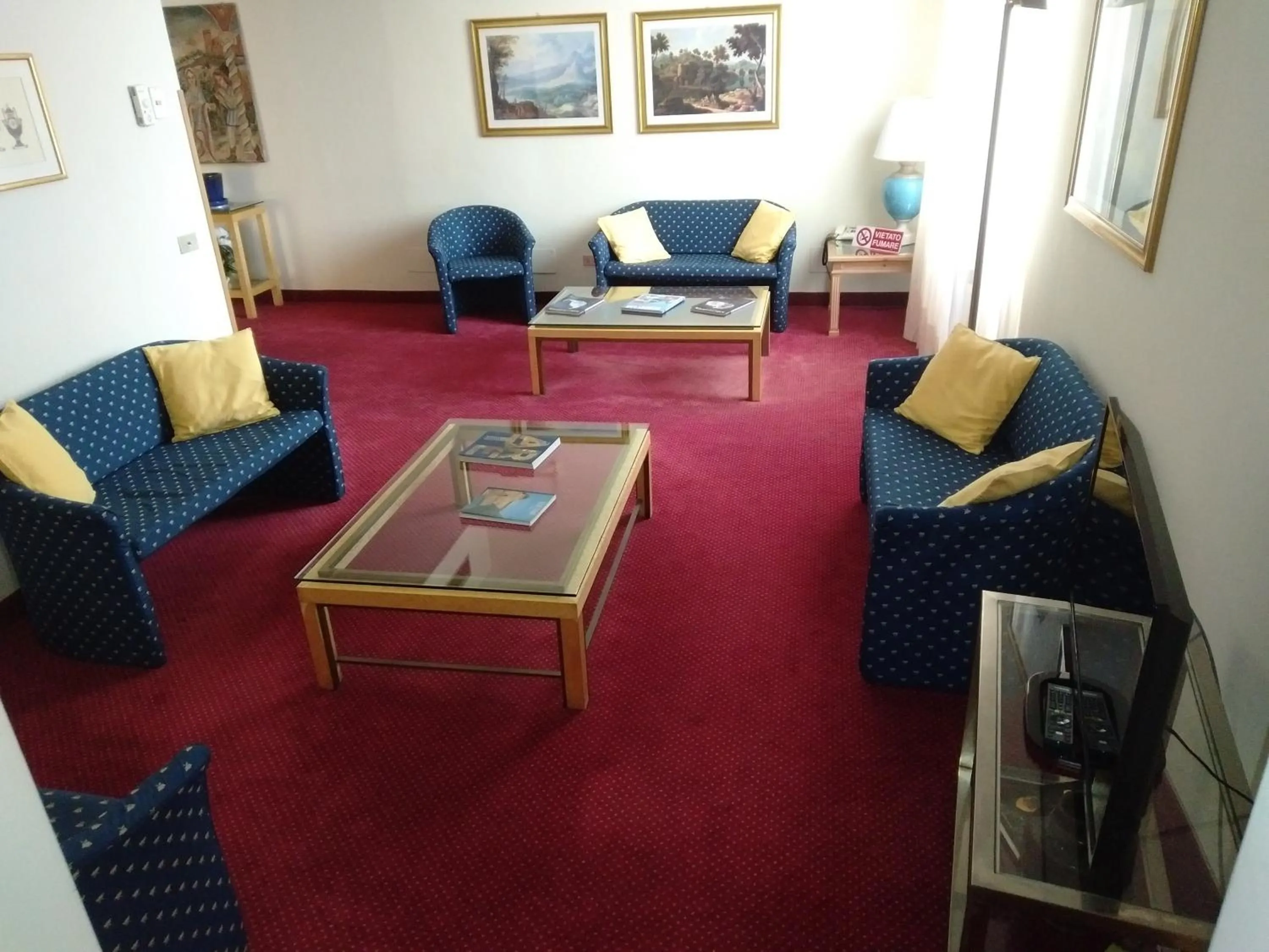 Communal lounge/ TV room in Polo Hotel