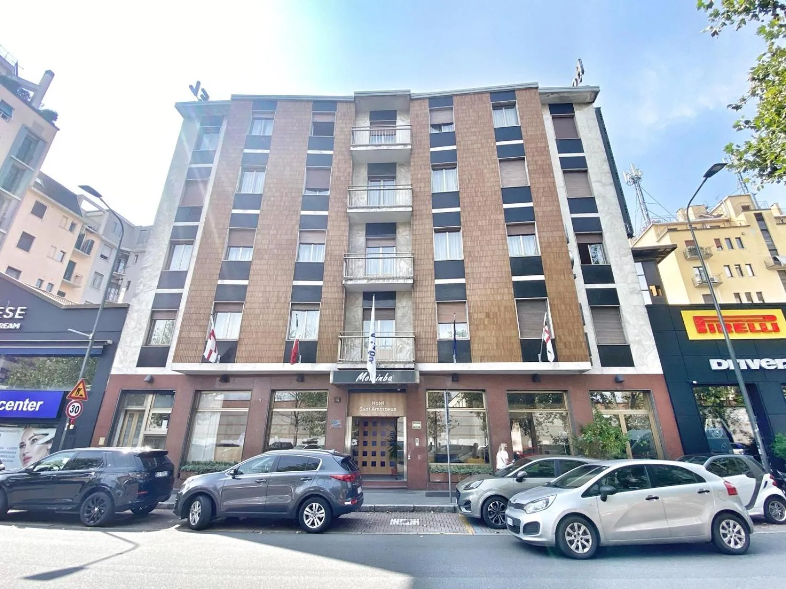 Property building in Mokinba Hotels Sant'Ambroeus