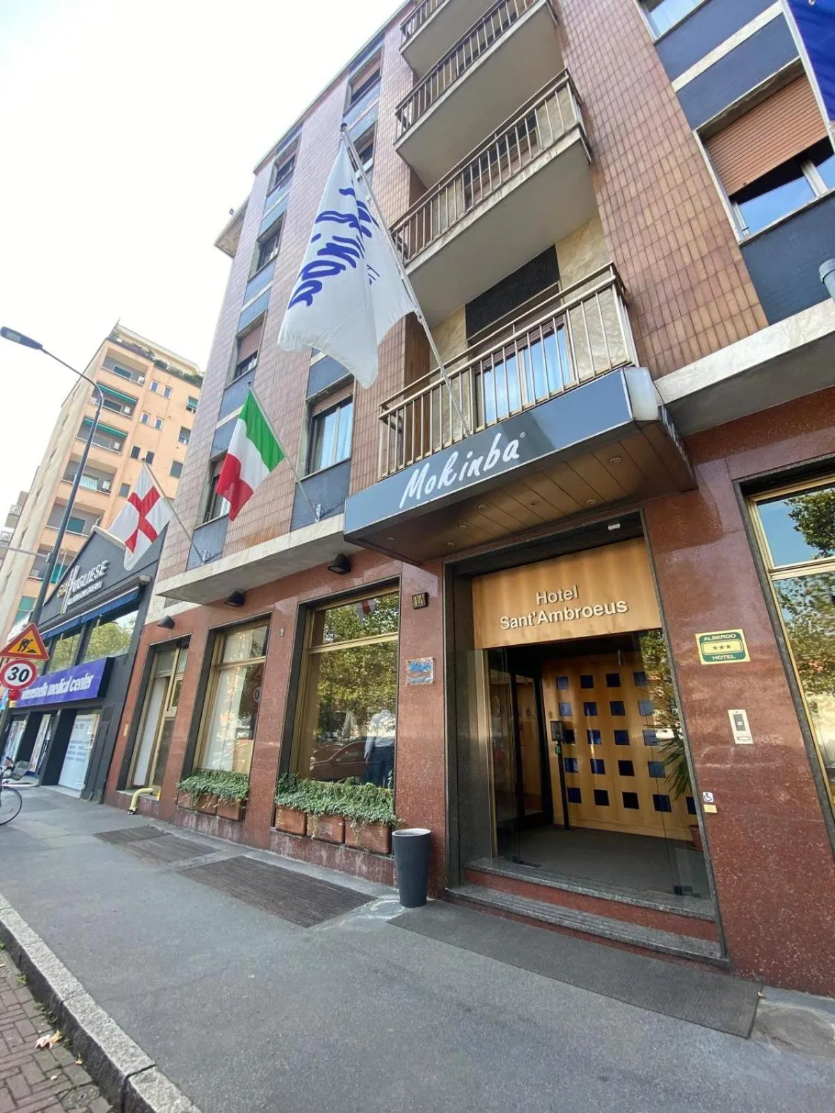 Property building in Mokinba Hotels Sant'Ambroeus