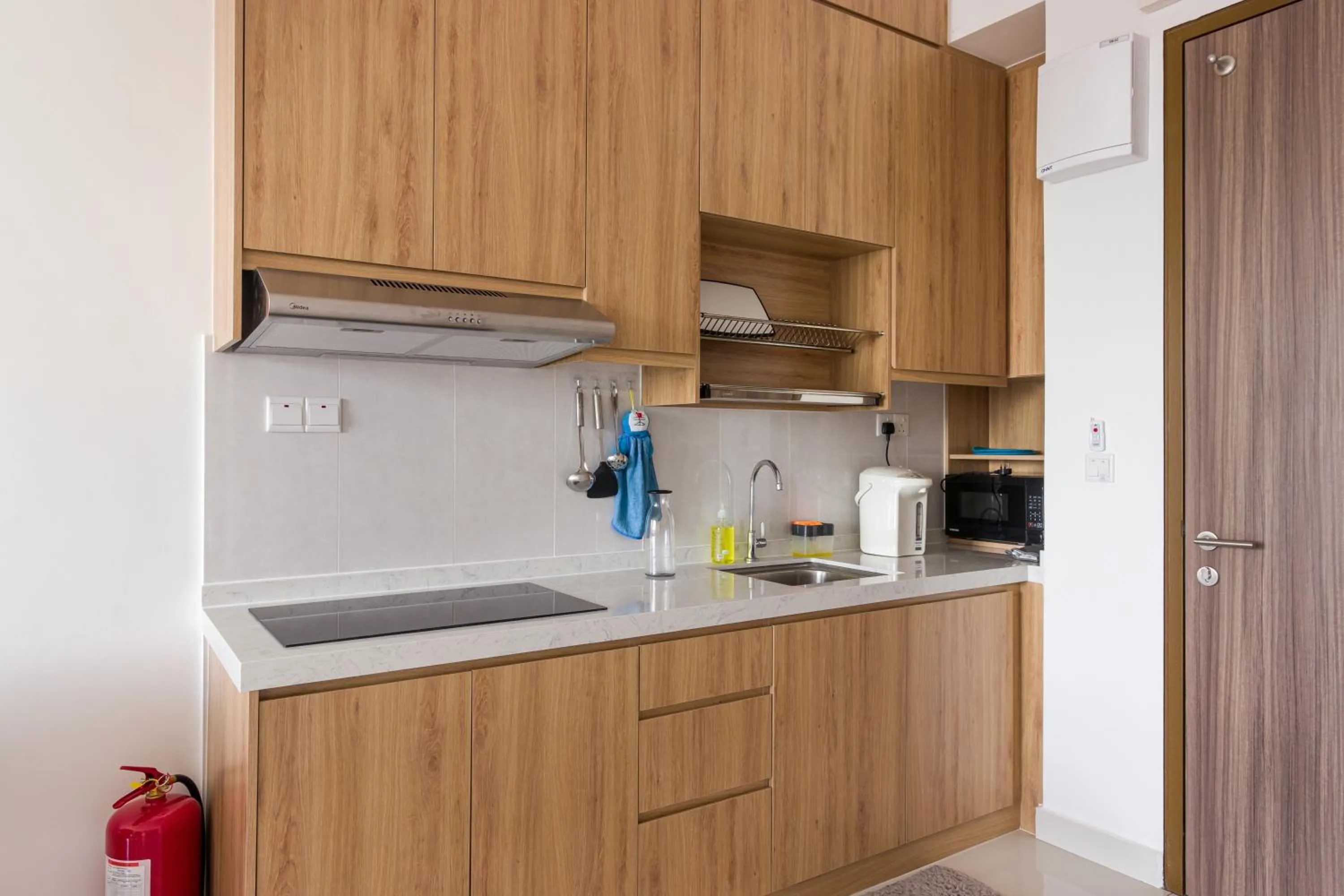 kitchen in Greenfield Residence Bandar Sunway by Airhost