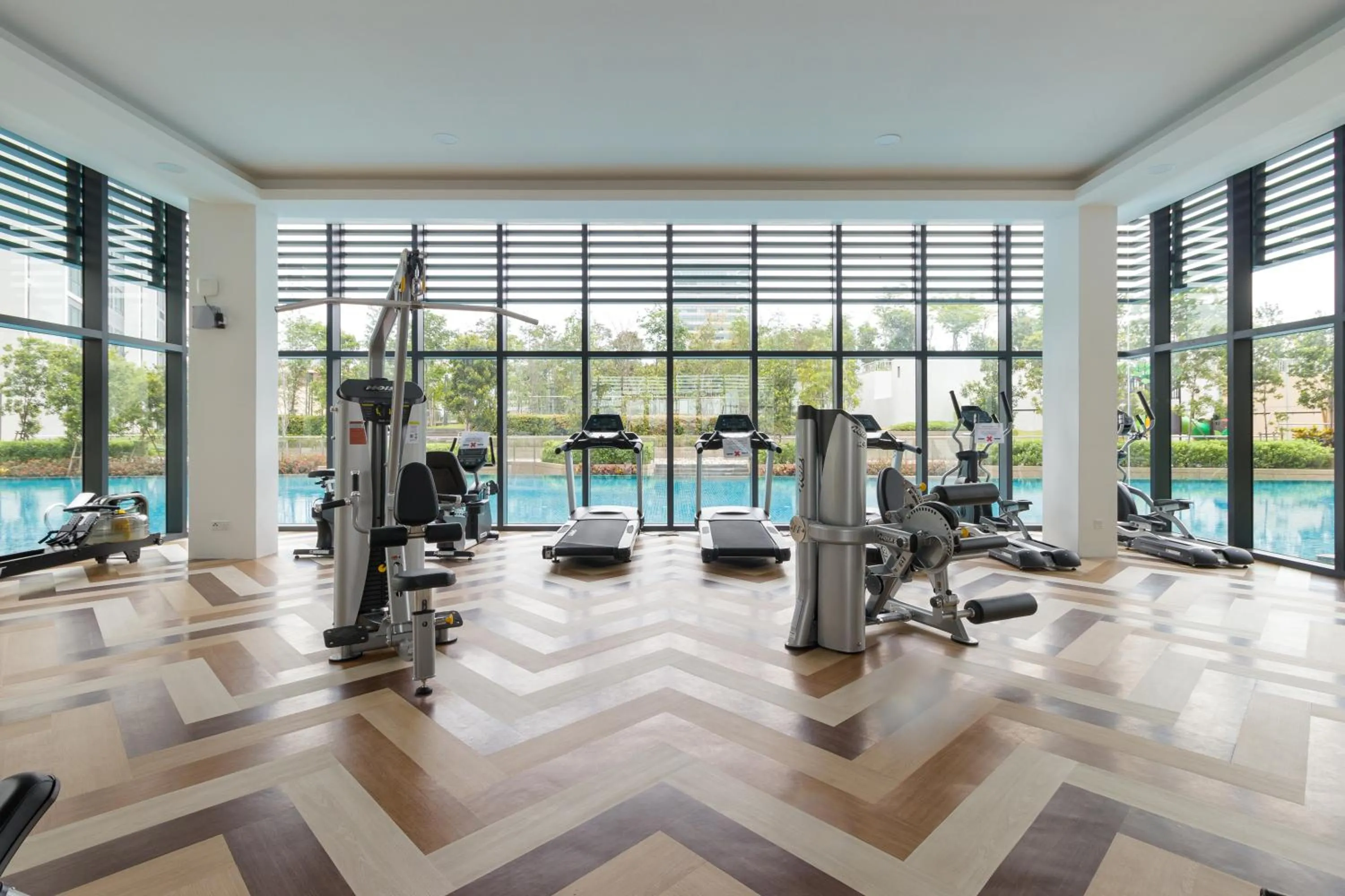 Fitness centre/facilities in Greenfield Residence Bandar Sunway by Airhost