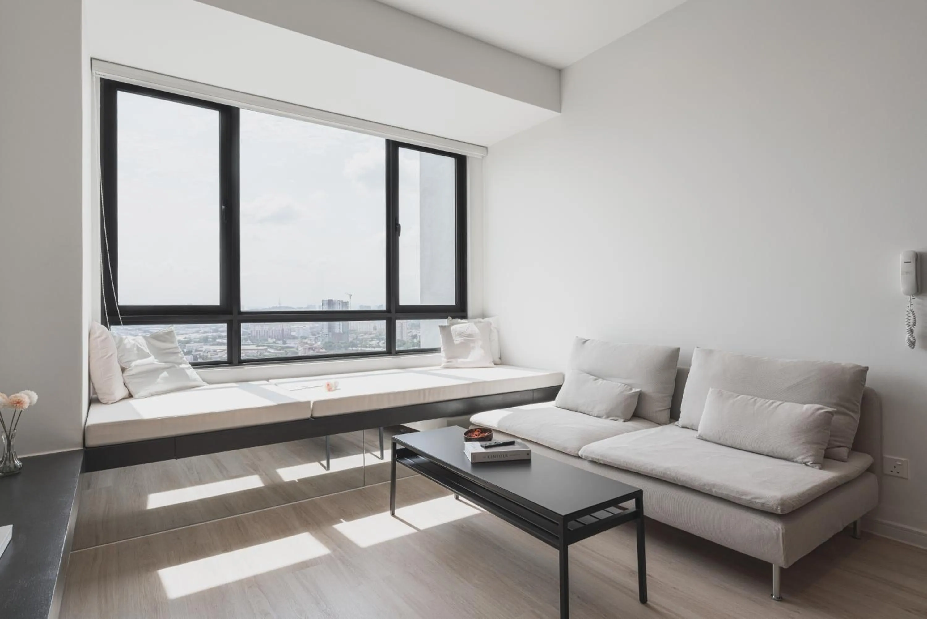 Living room in Greenfield Residence Bandar Sunway by Airhost