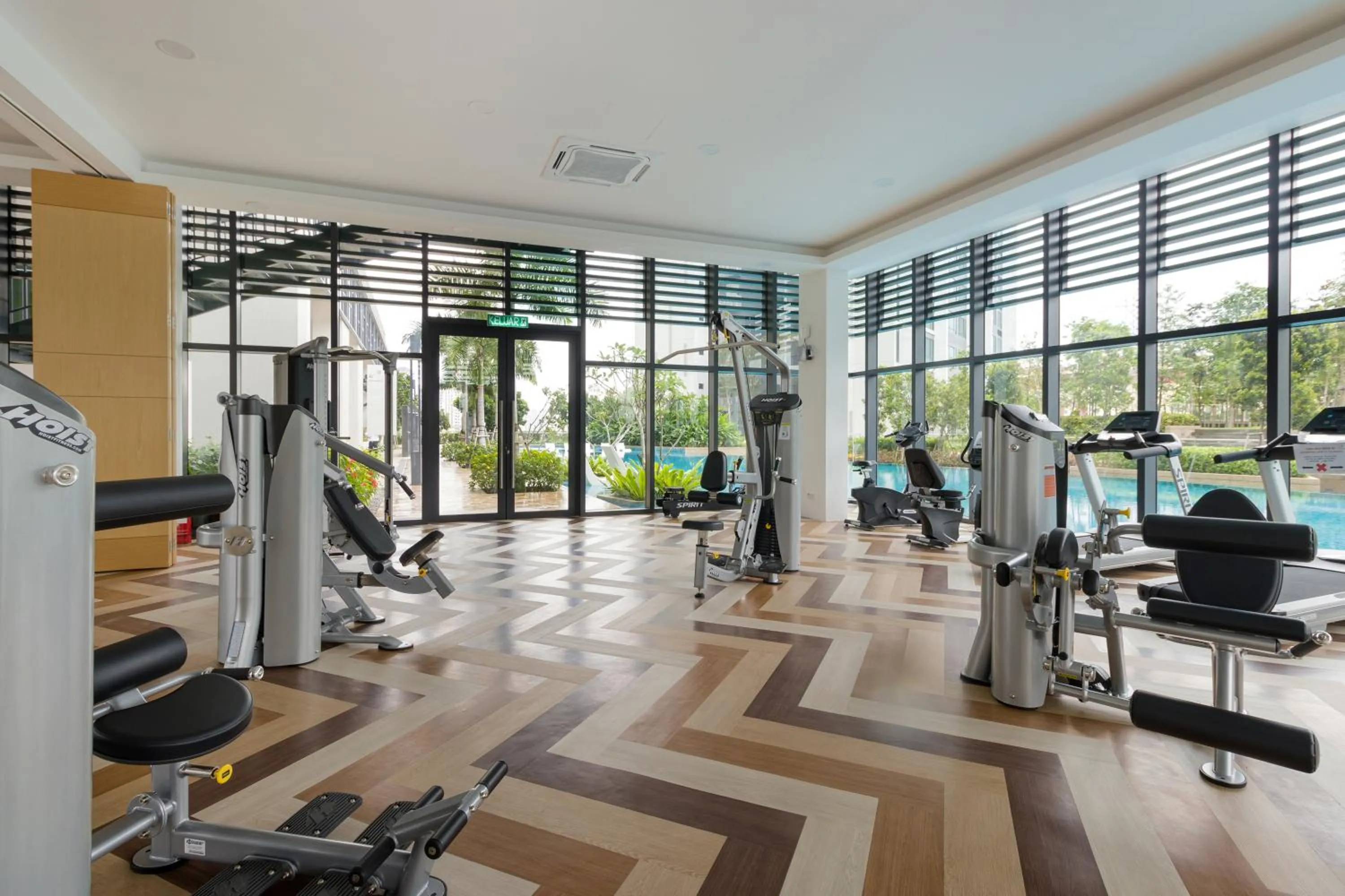 Fitness centre/facilities in Greenfield Residence Bandar Sunway by Airhost