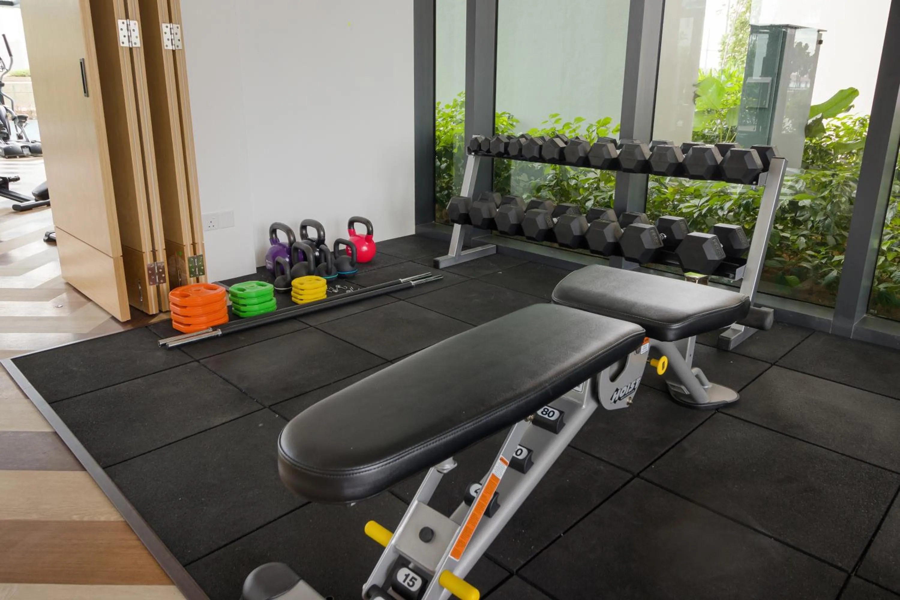 Fitness centre/facilities in Greenfield Residence Bandar Sunway by Airhost