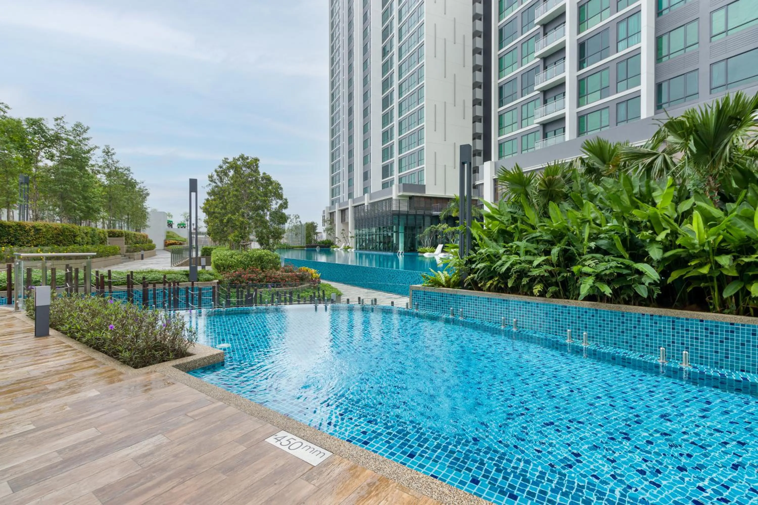 Swimming pool in Greenfield Residence Bandar Sunway by Airhost
