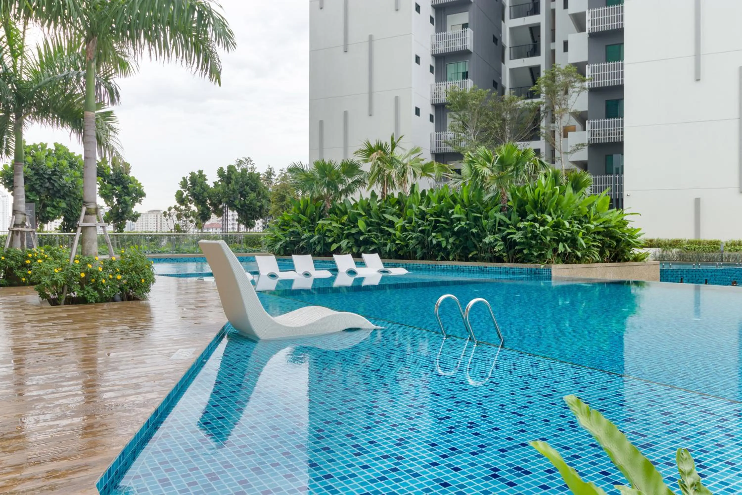 Swimming pool in Greenfield Residence Bandar Sunway by Airhost