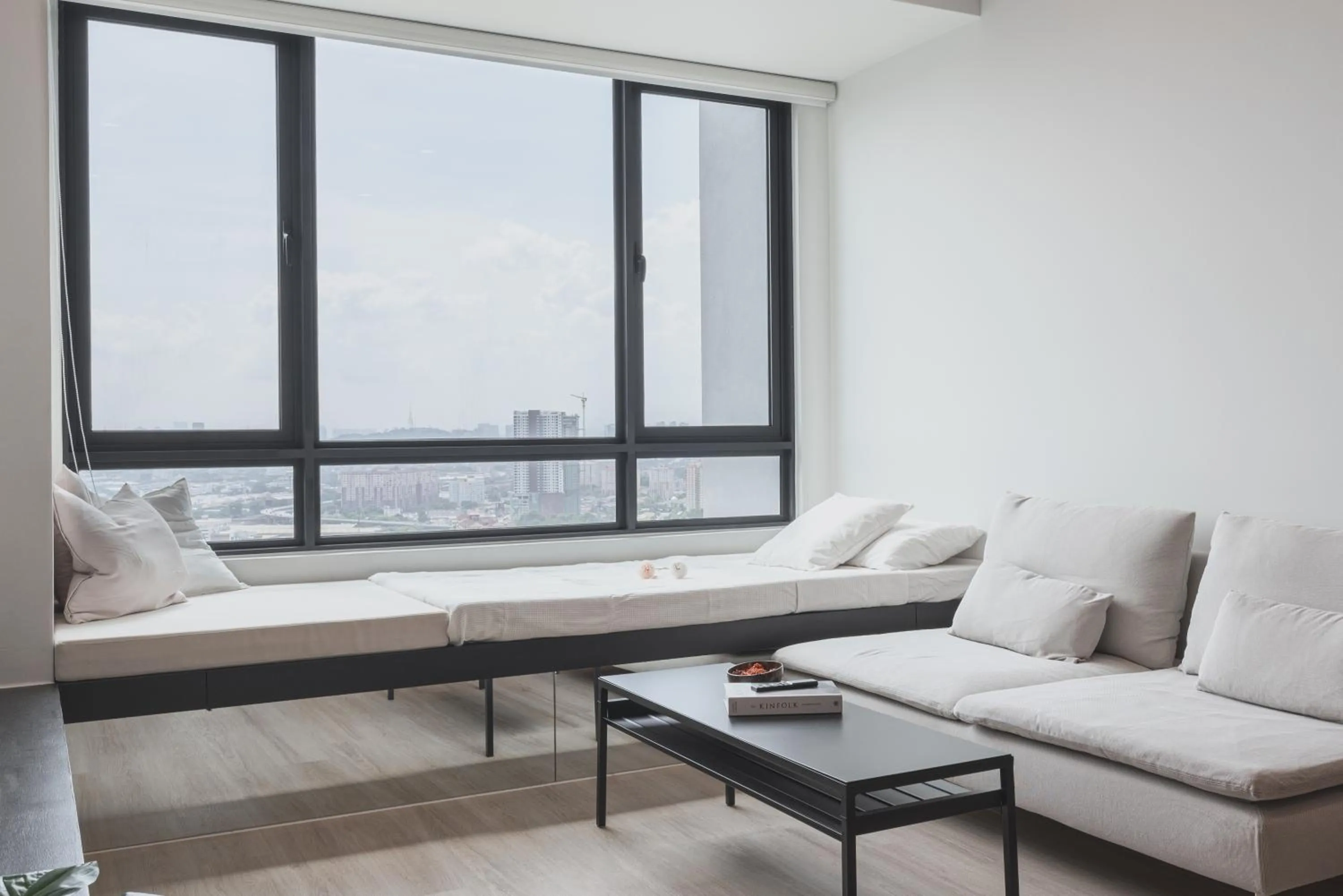 Living room in Greenfield Residence Bandar Sunway by Airhost