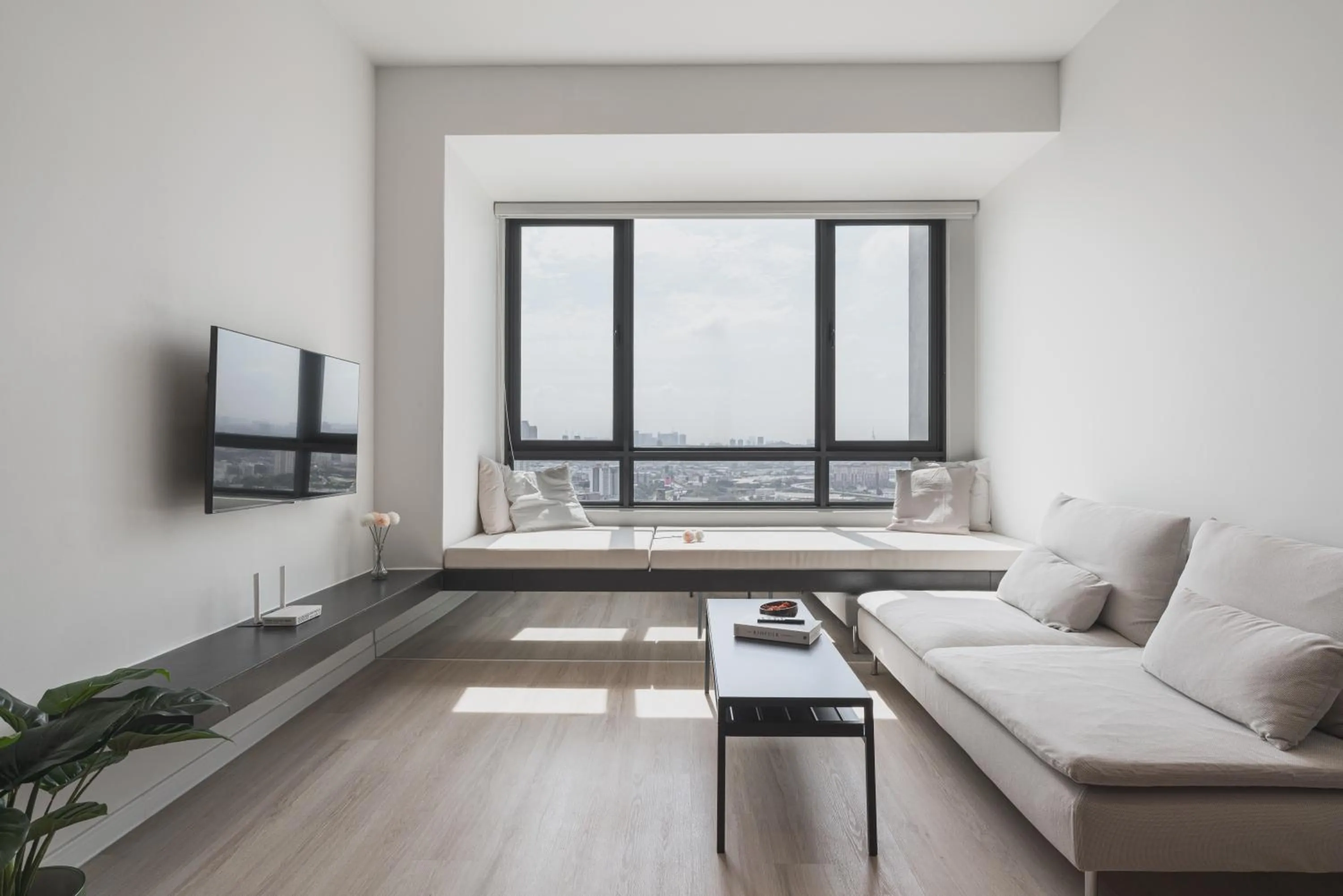 Living room in Greenfield Residence Bandar Sunway by Airhost