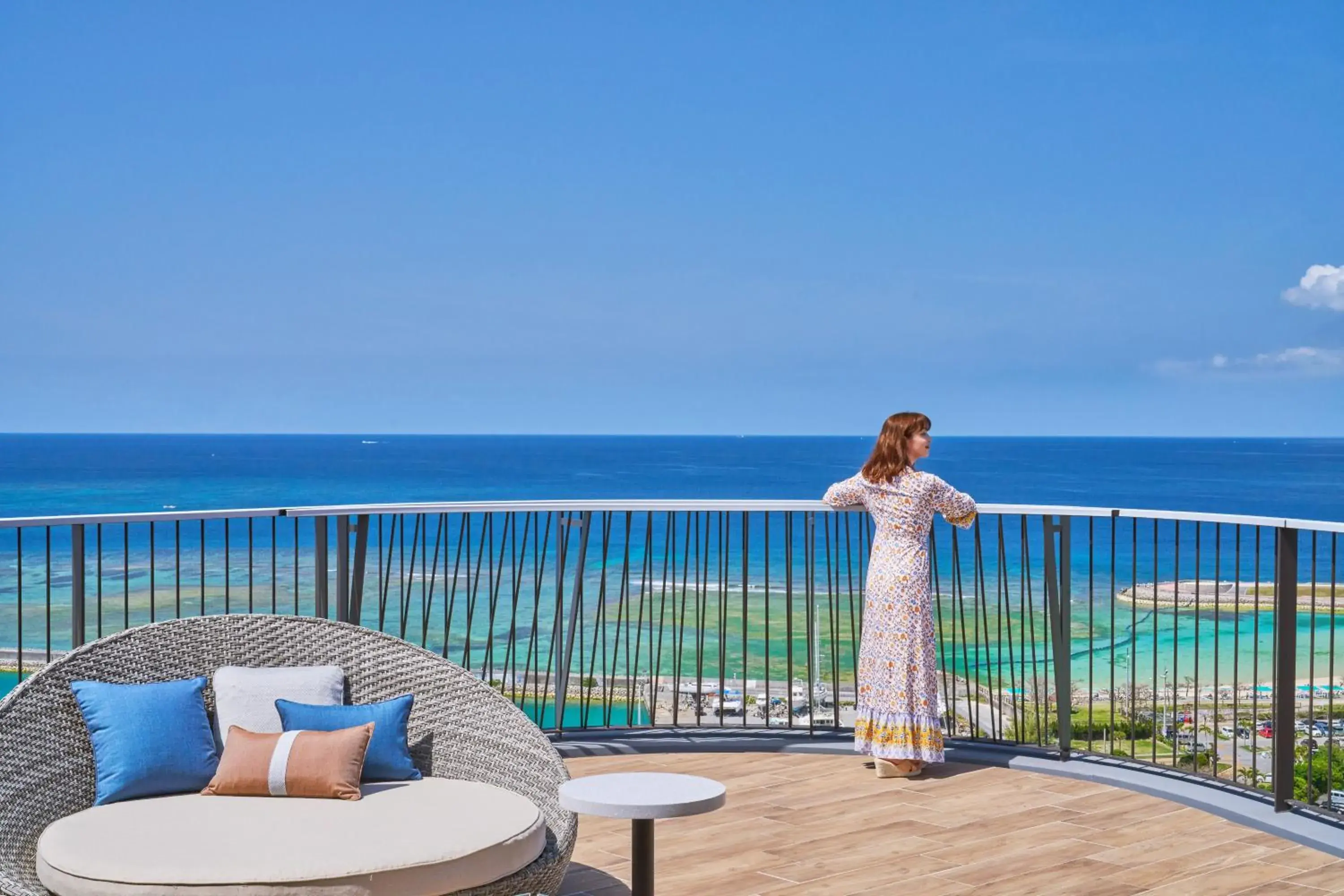 Balcony/Terrace in Okinawa Prince Hotel Ocean View Ginowan Balcony/Terrace in Okinawa Prince Hotel Ocean View Ginowan