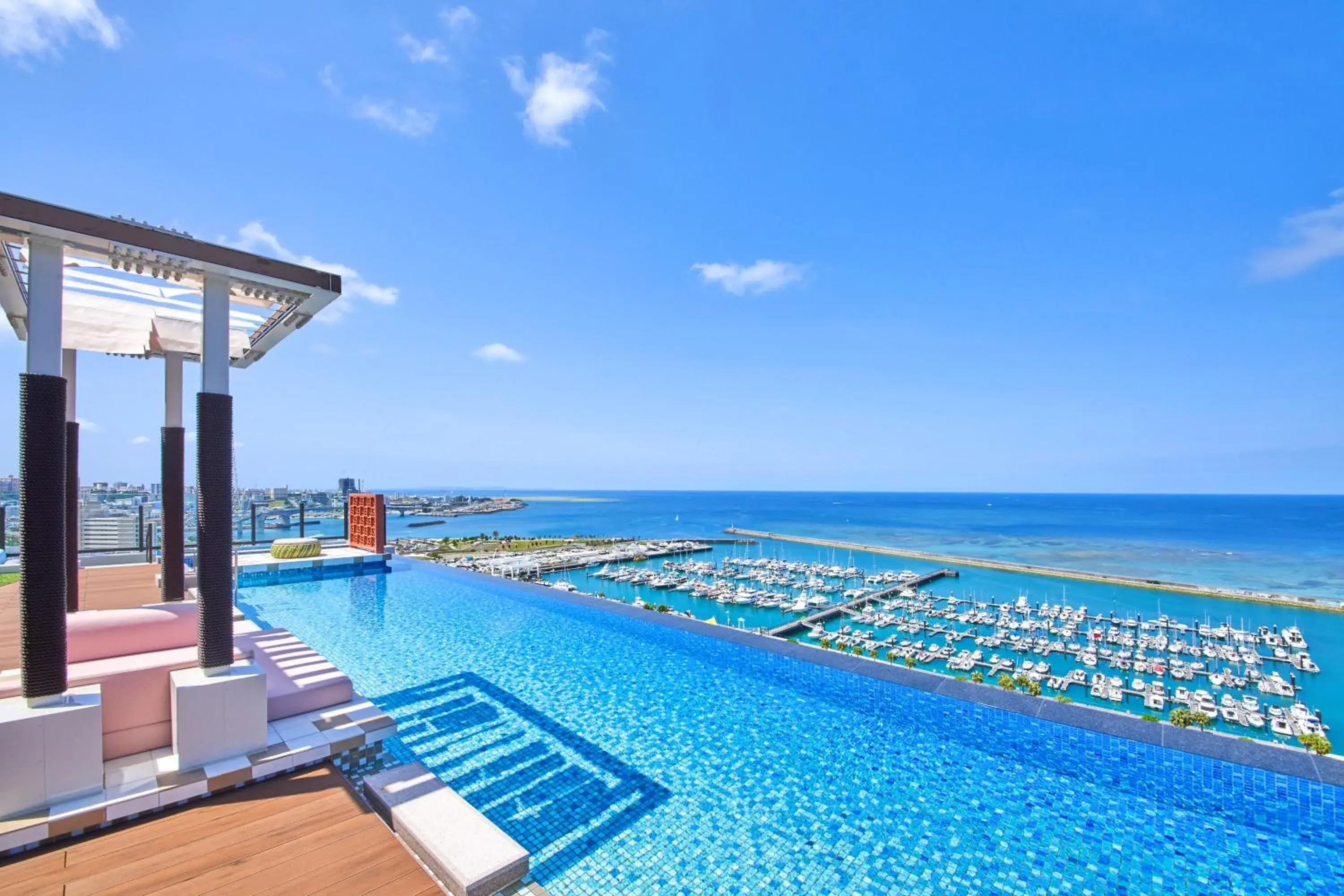 Pool view in Okinawa Prince Hotel Ocean View Ginowan Pool view in Okinawa Prince Hotel Ocean View Ginowan