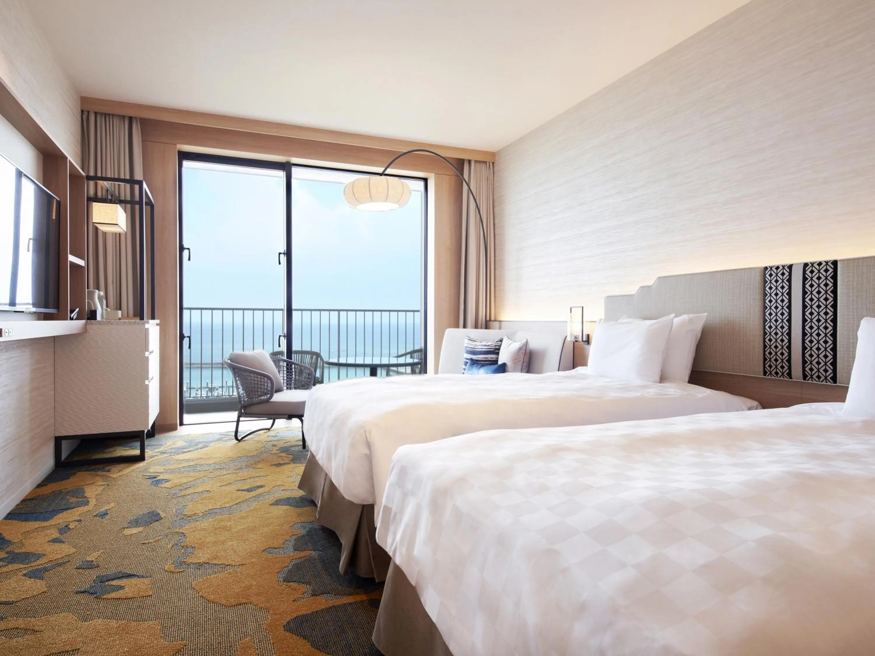 TV and multimedia, Bed in Okinawa Prince Hotel Ocean View Ginowan