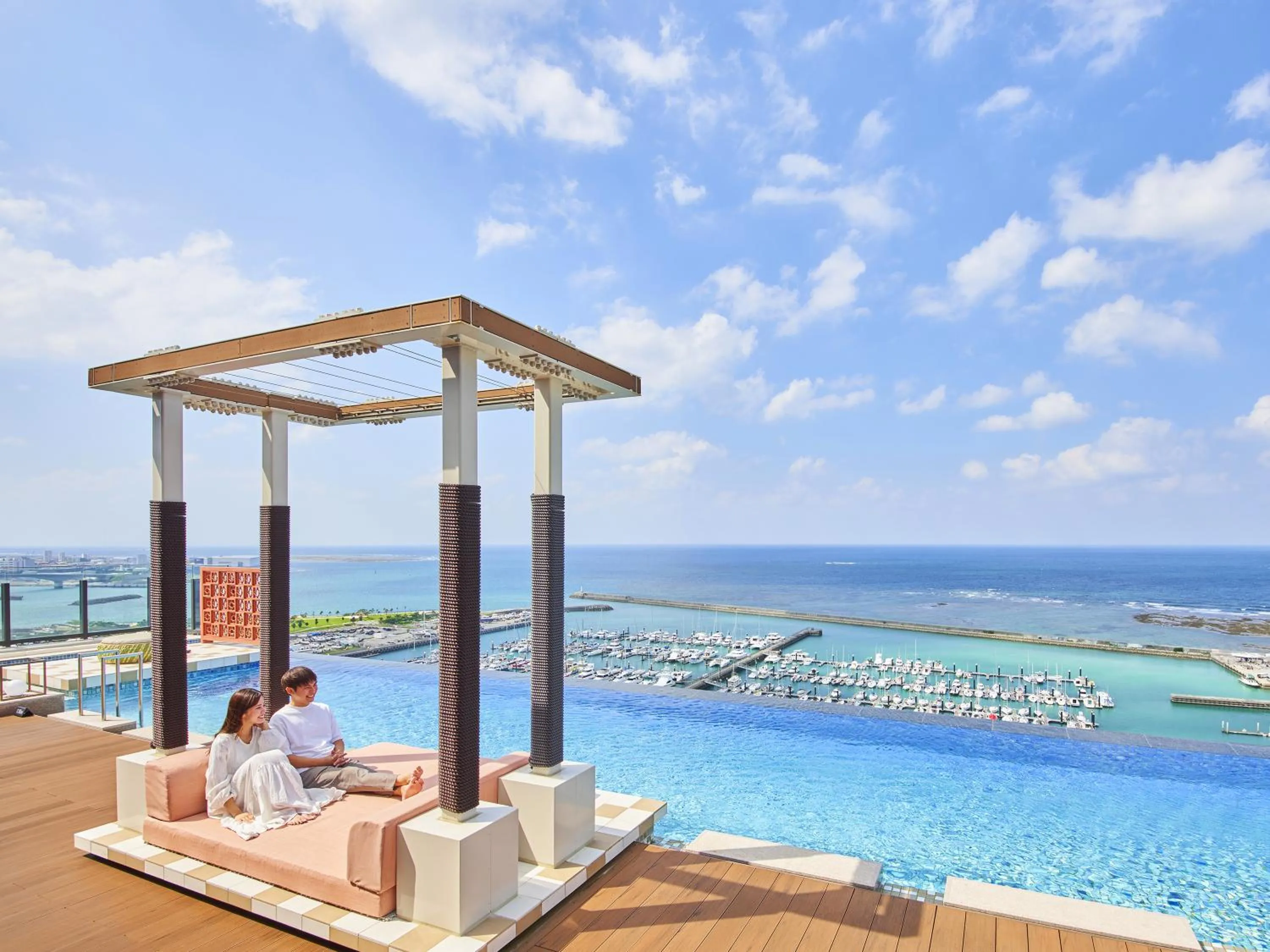 Swimming pool in Okinawa Prince Hotel Ocean View Ginowan