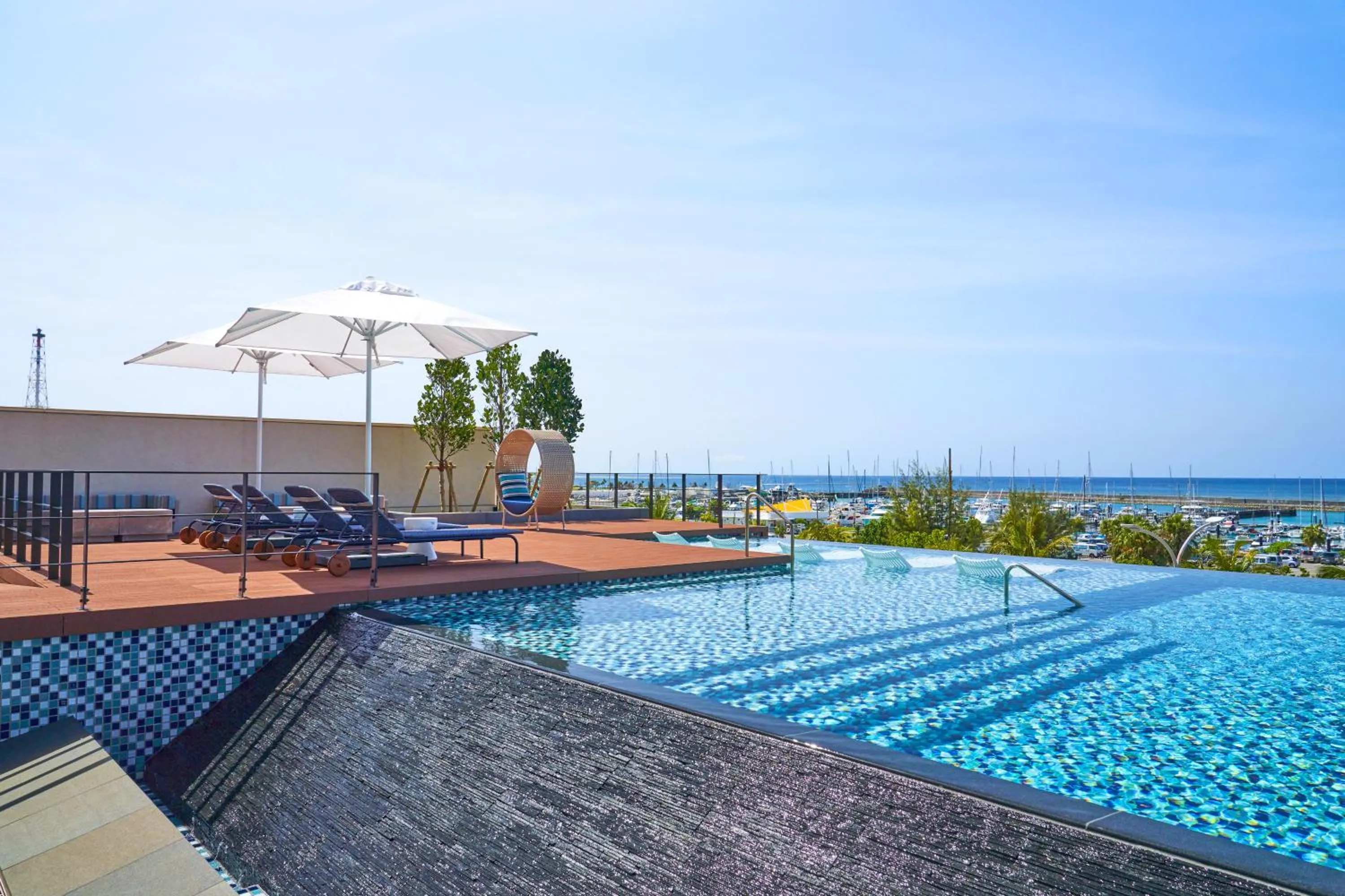 Swimming pool in Okinawa Prince Hotel Ocean View Ginowan