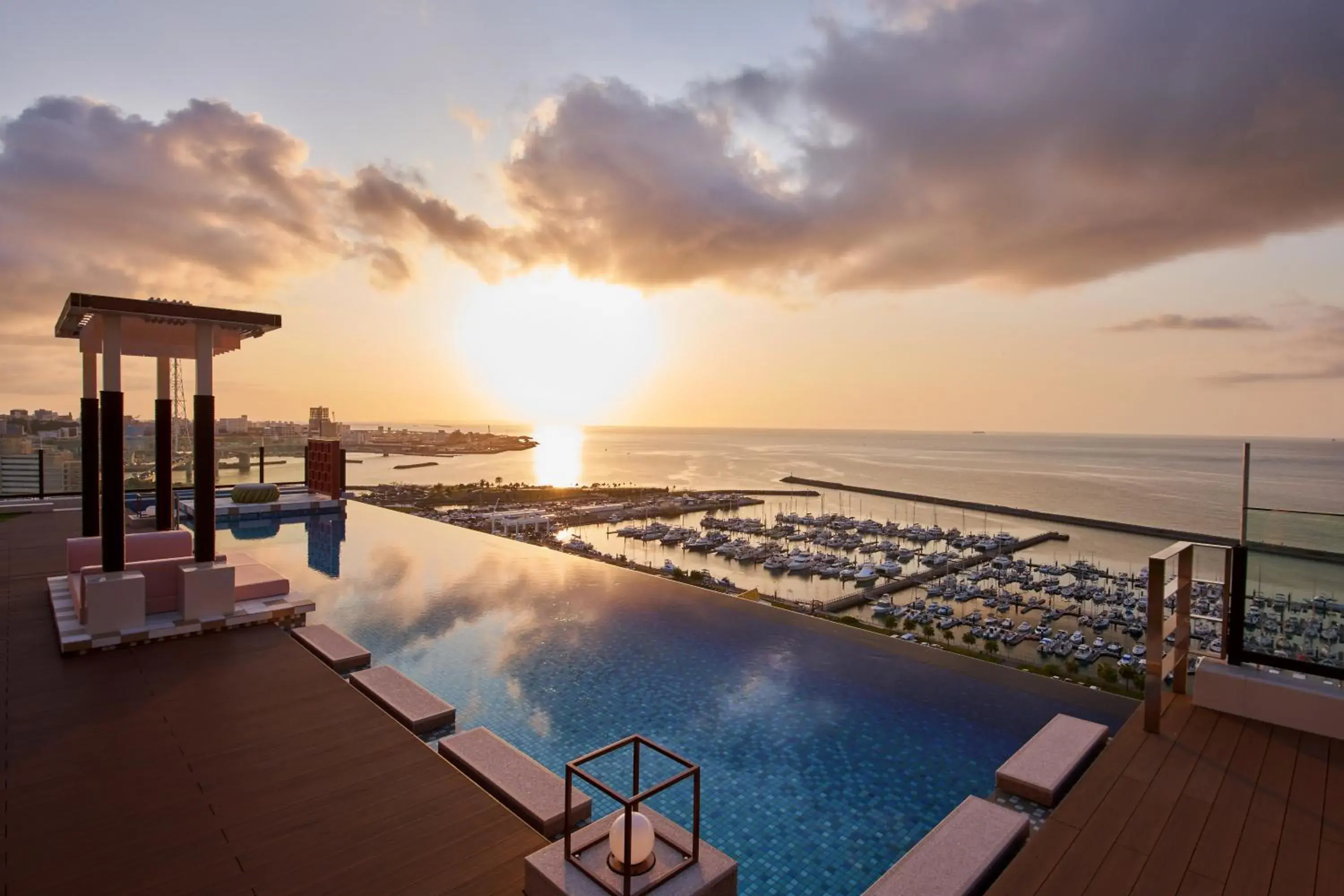 Pool view in Okinawa Prince Hotel Ocean View Ginowan Pool view in Okinawa Prince Hotel Ocean View Ginowan
