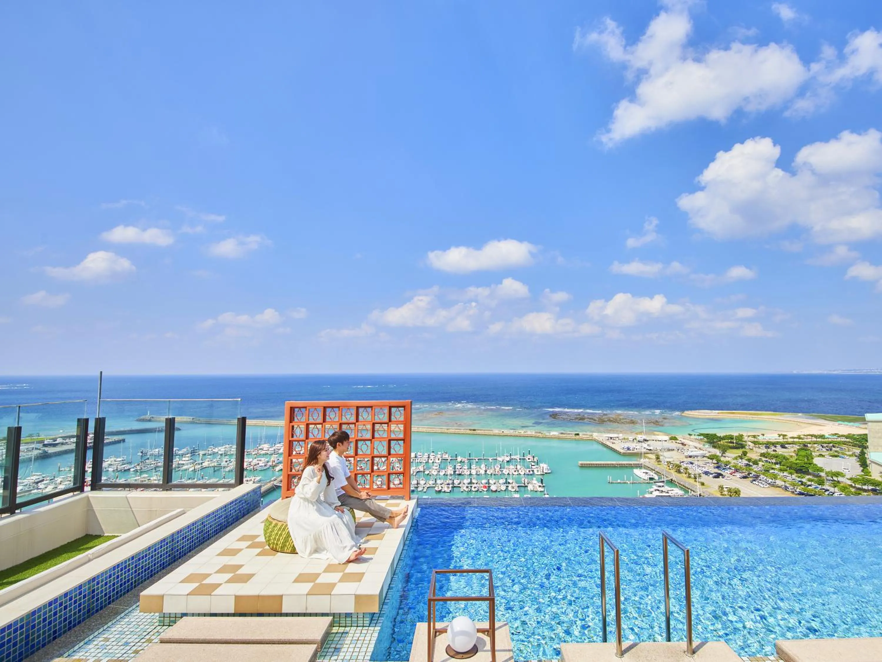 Swimming pool in Okinawa Prince Hotel Ocean View Ginowan