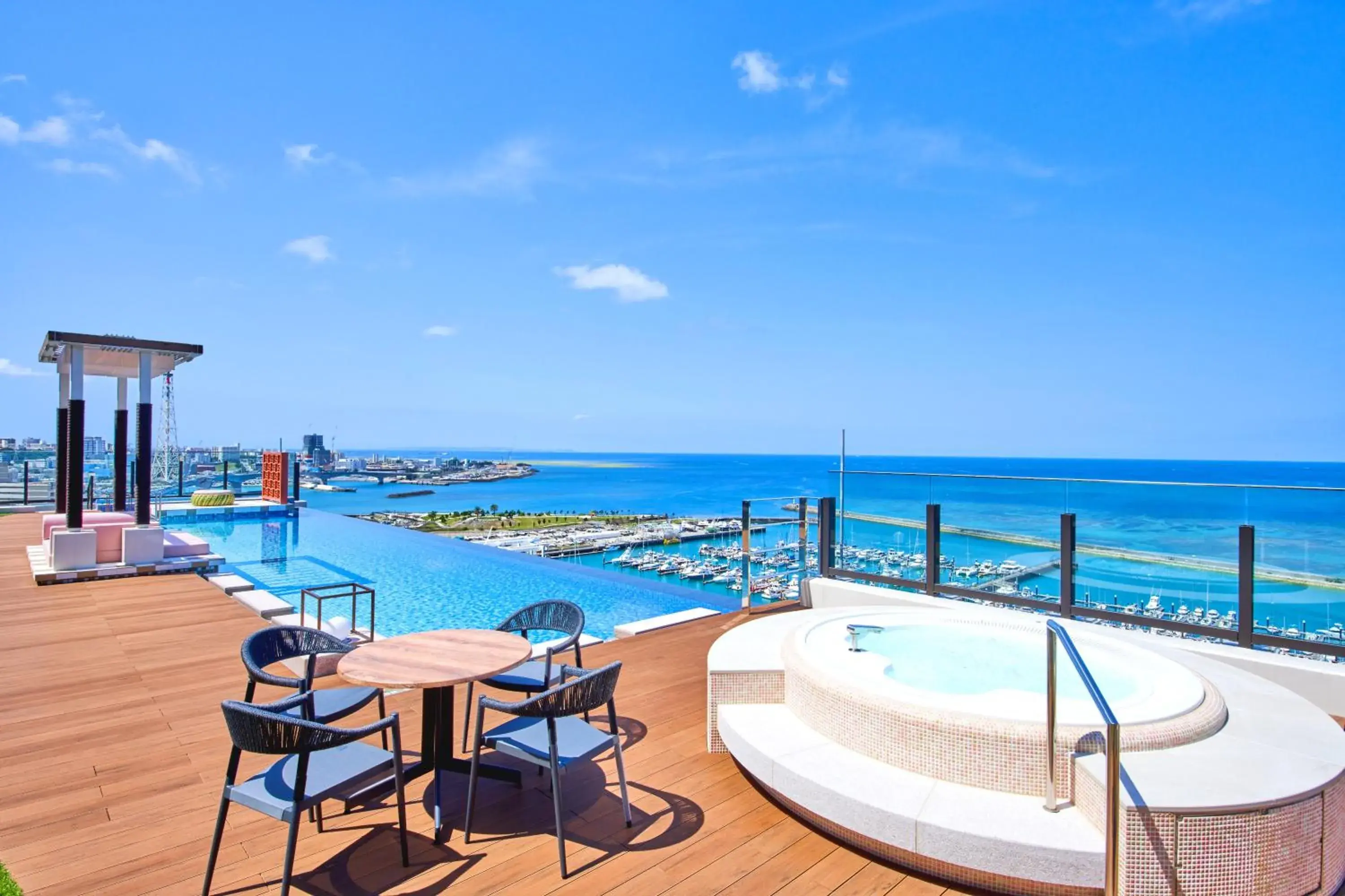 Swimming pool in Okinawa Prince Hotel Ocean View Ginowan Swimming pool in Okinawa Prince Hotel Ocean View Ginowan