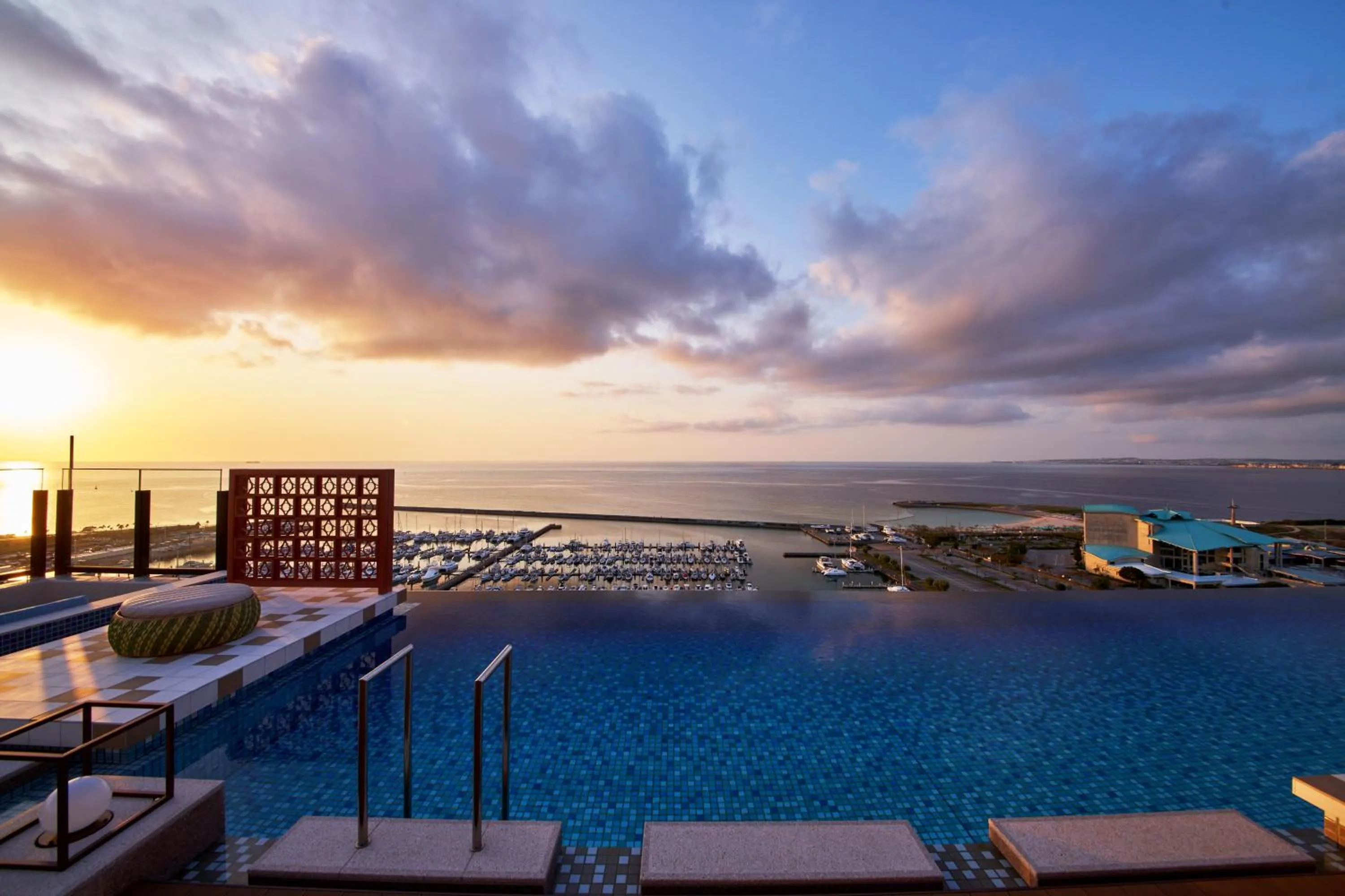 Swimming pool in Okinawa Prince Hotel Ocean View Ginowan
