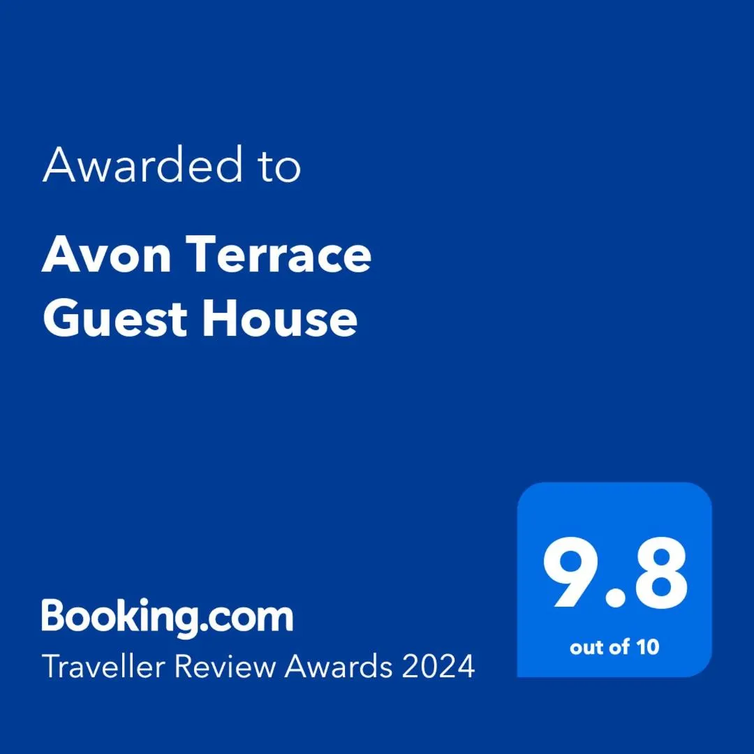 Certificate/Award in Avon Terrace Guest House