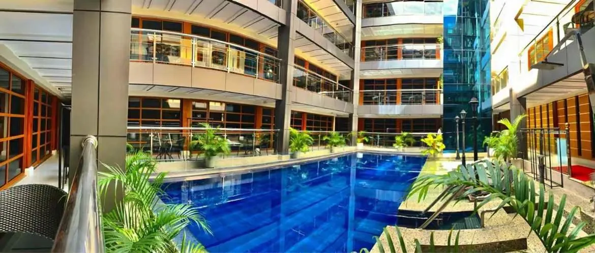 Pool view in Panglao Alona Suites