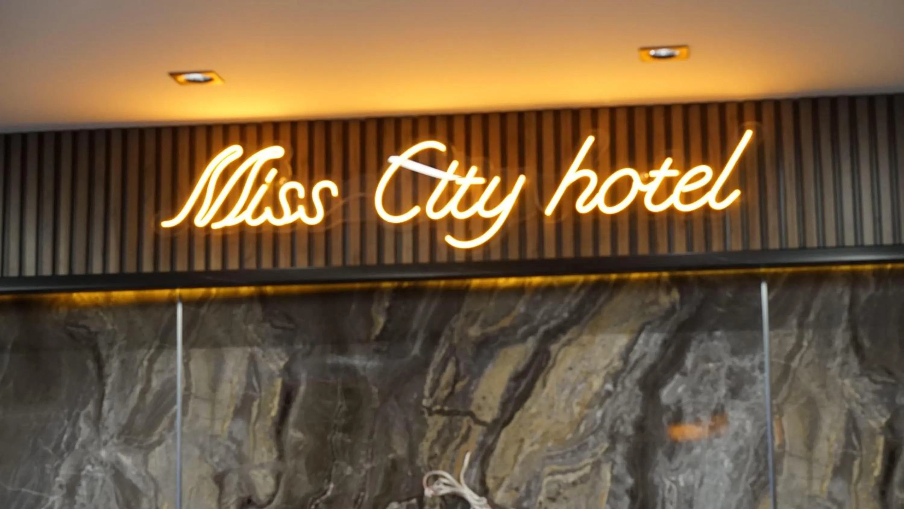 Text overlay in Miss City Hotel Taksim
