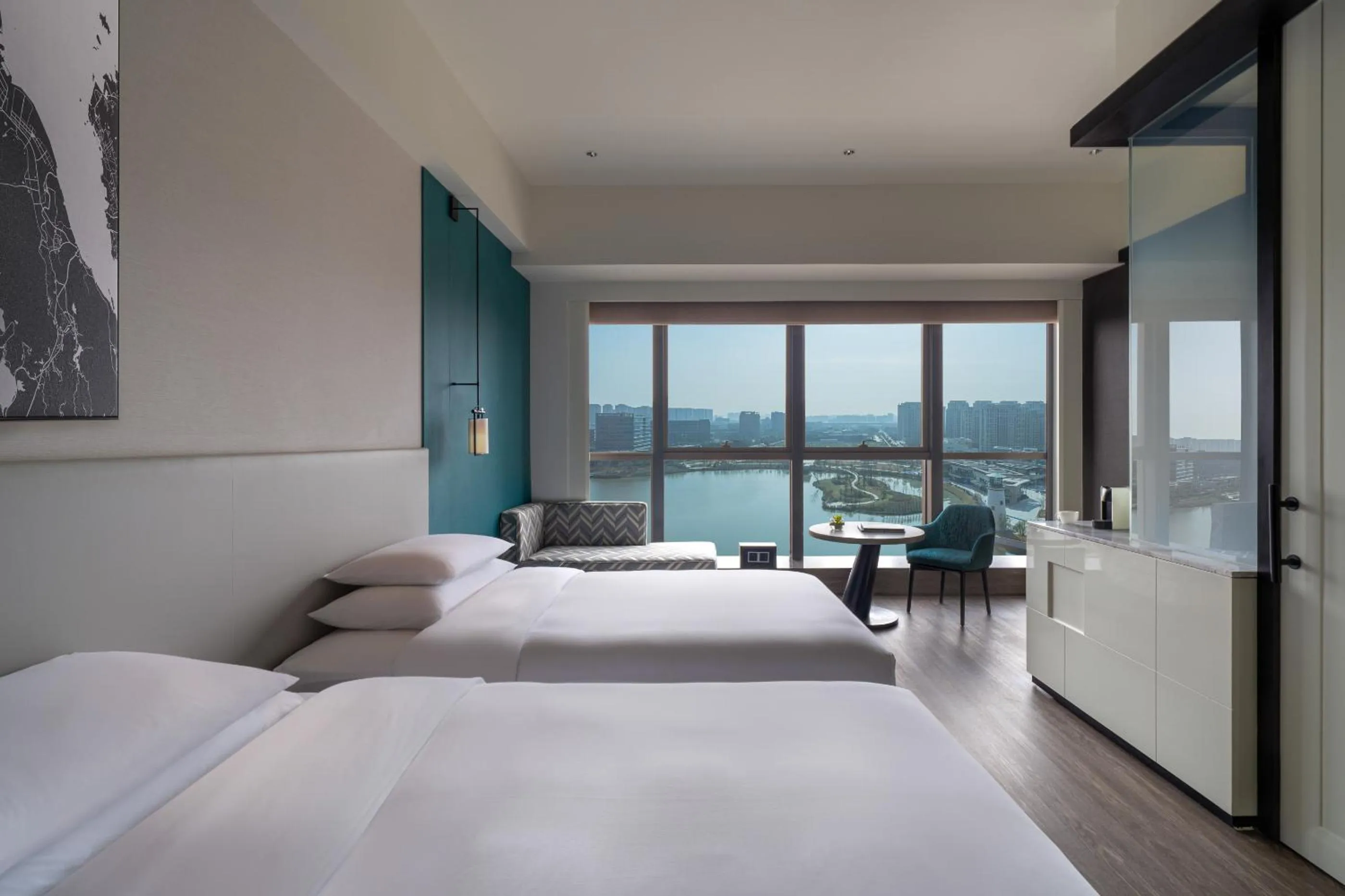 Bed in Hyatt Centric Lakeside Ningbo